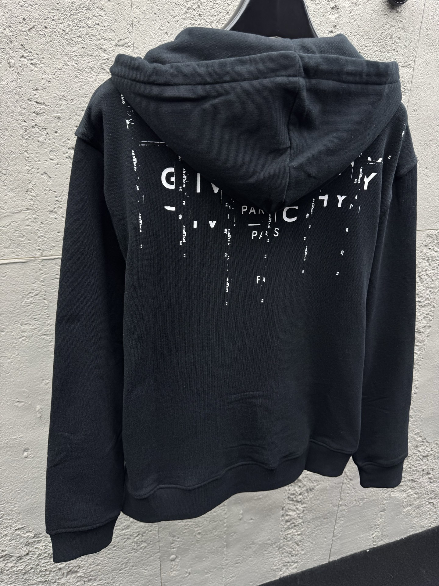 Given printed hooded jacket