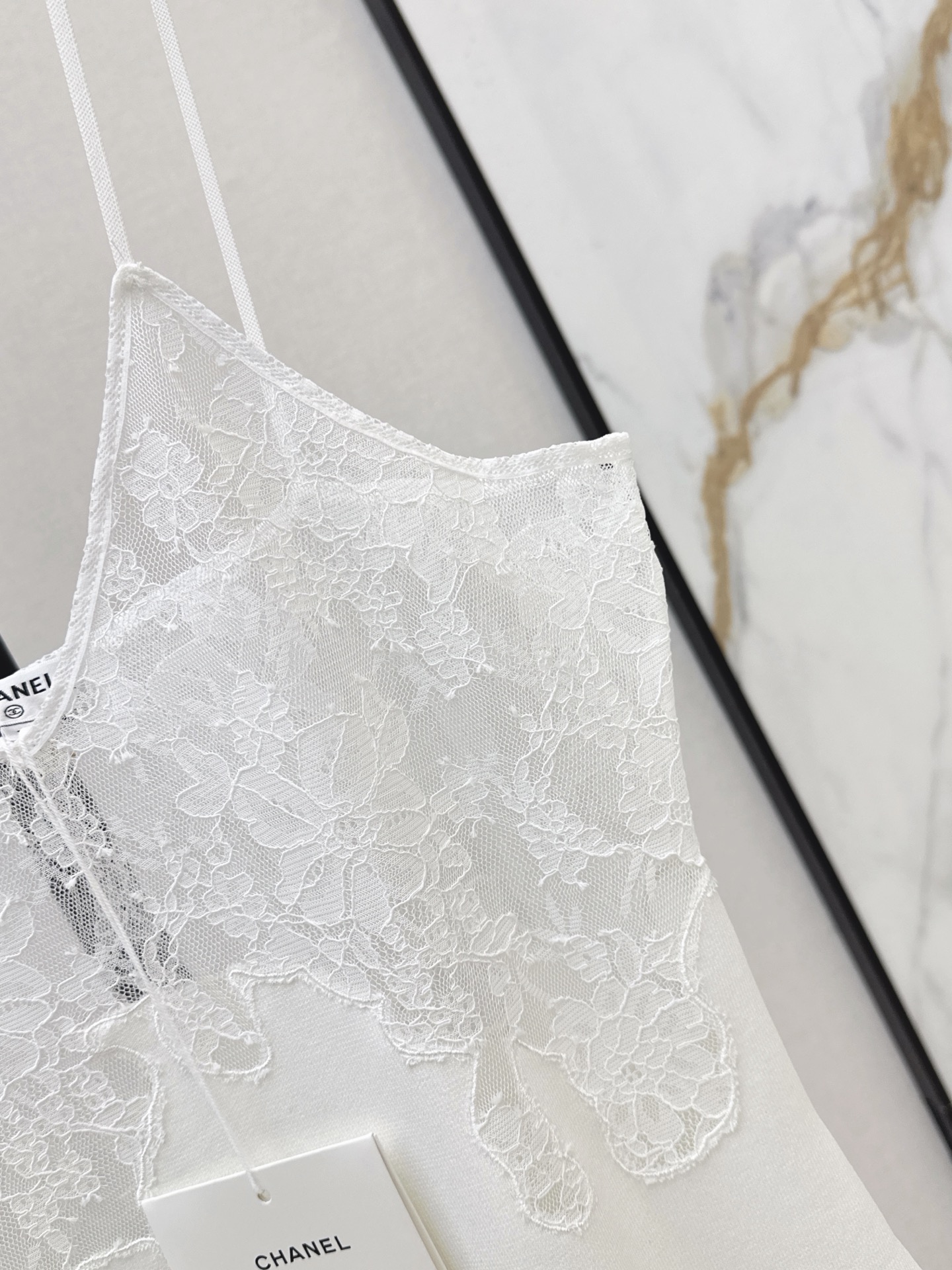 Chan 26ss lace slip dress