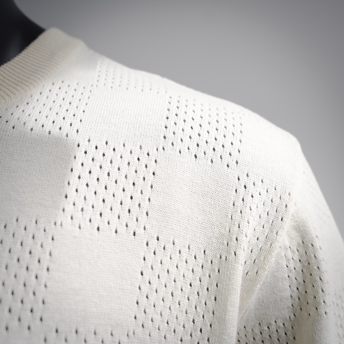 Louis checkerboard knit t-shirt