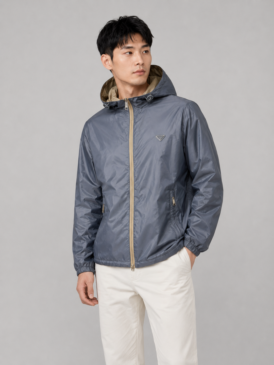 Pra reversible hooded jacket