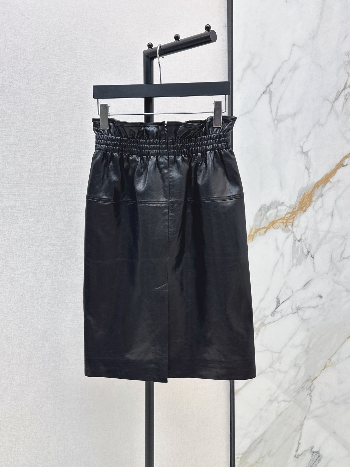 Sain 26ss leather skirt