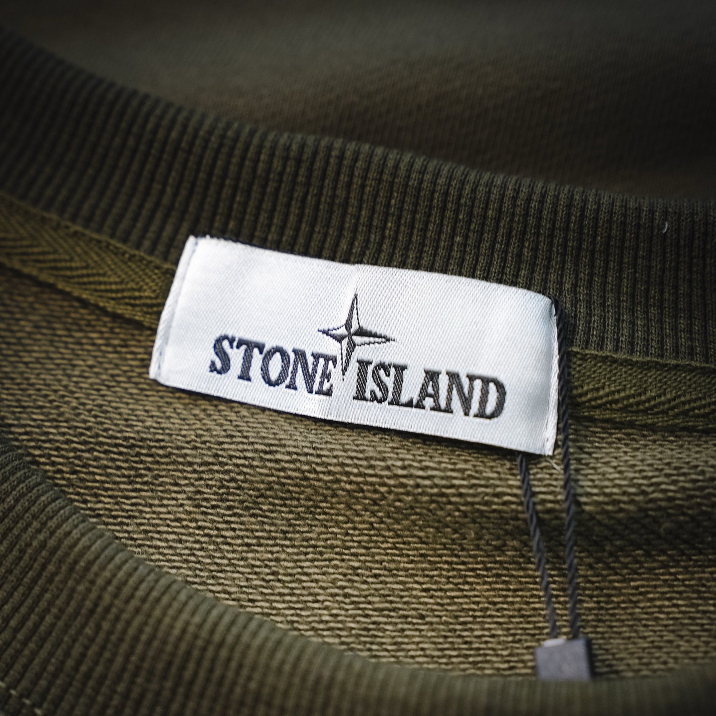 Stone logo badge sweatshirt
