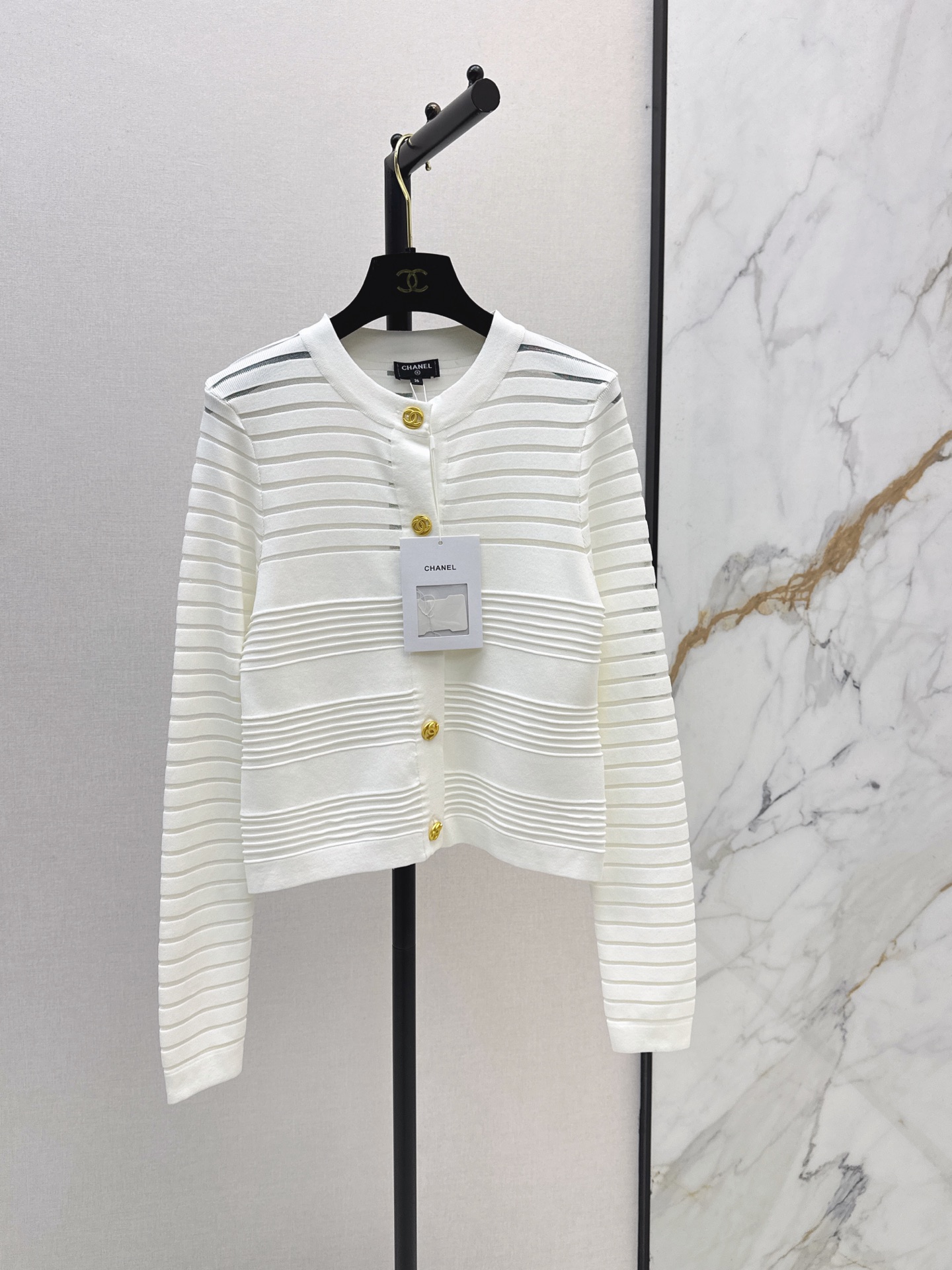 Chan 26fw jacquard crdigan