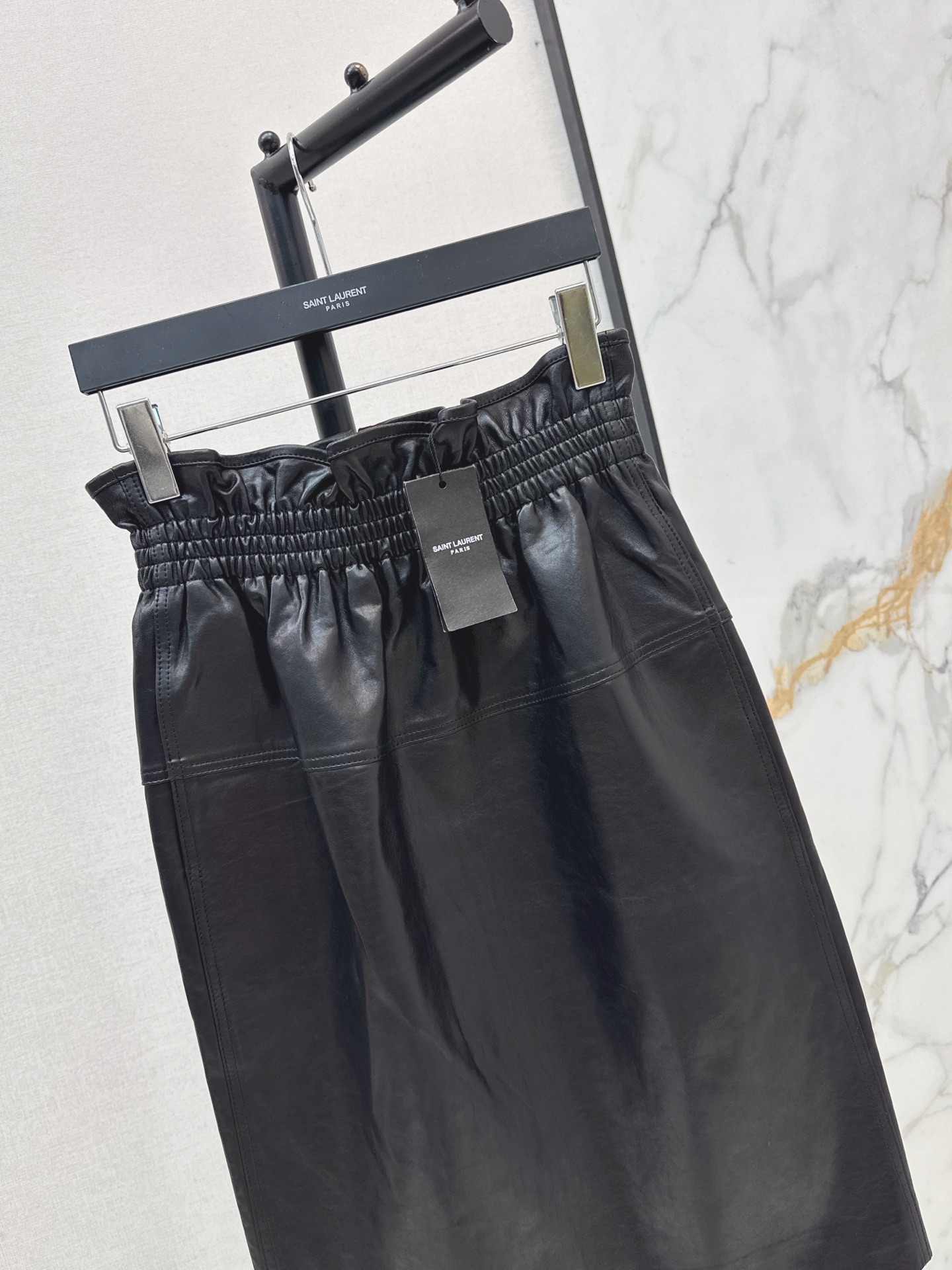 Sain 26ss leather skirt