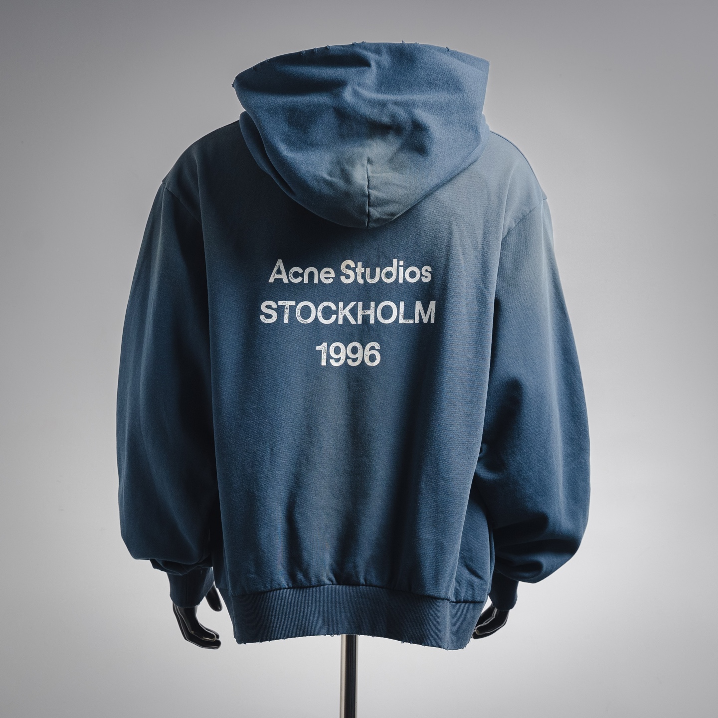 Acne washed letter hoodie