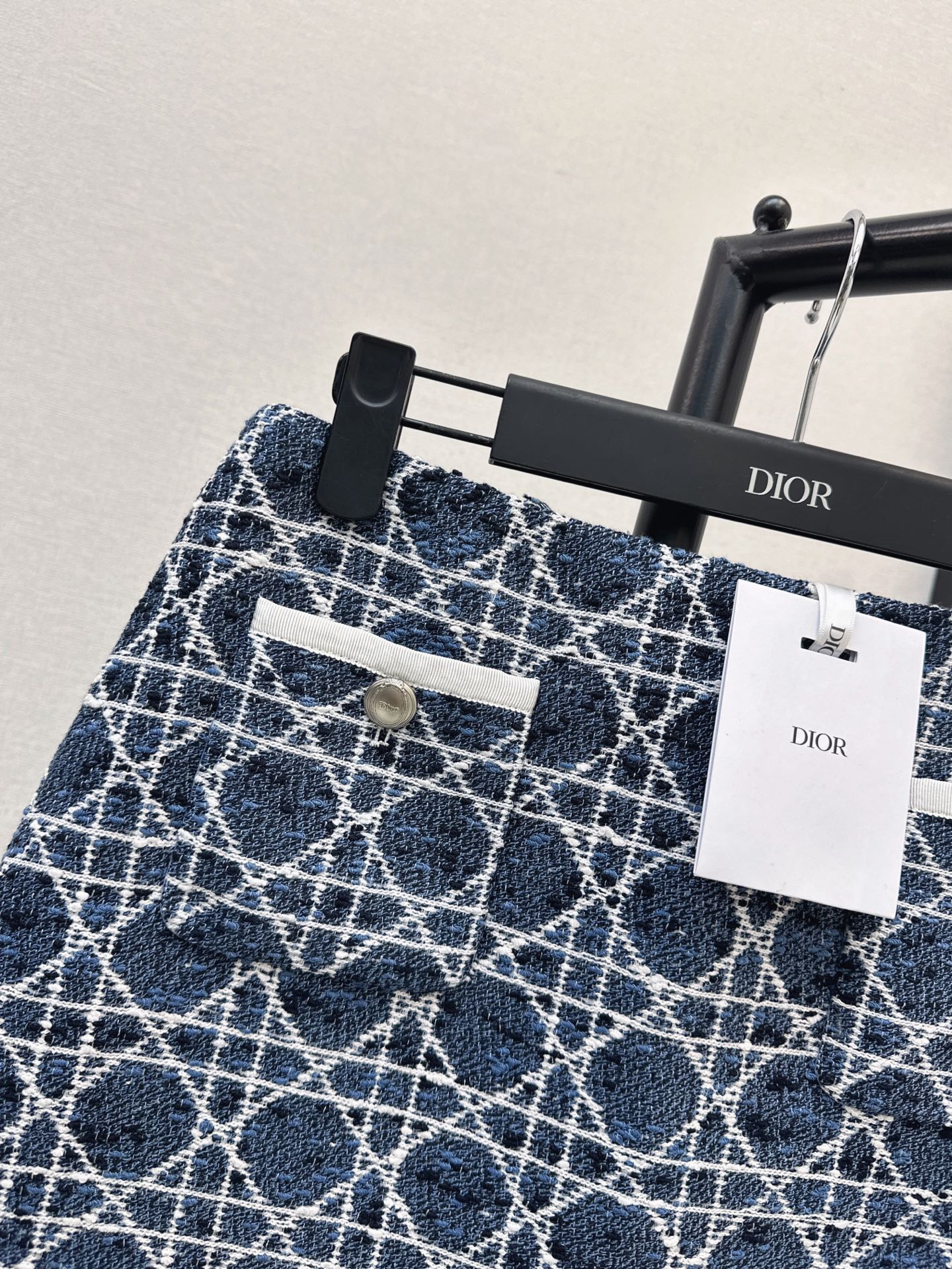 CD 26fw check A-line skirt