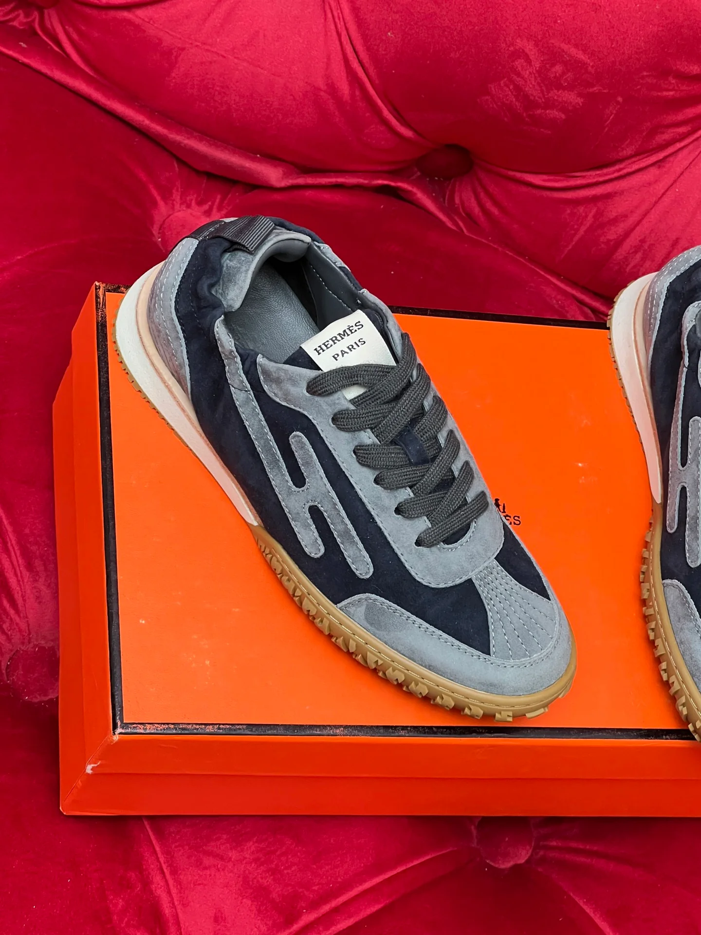 Herm suede sneakers