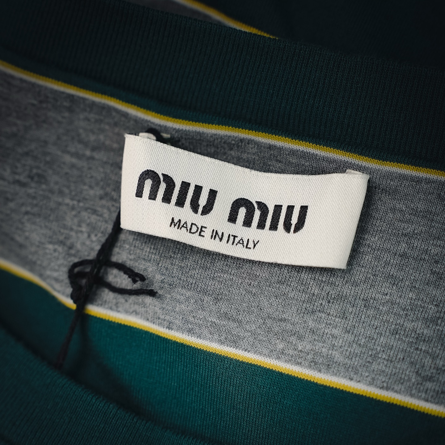 Miu striped sweatshirt