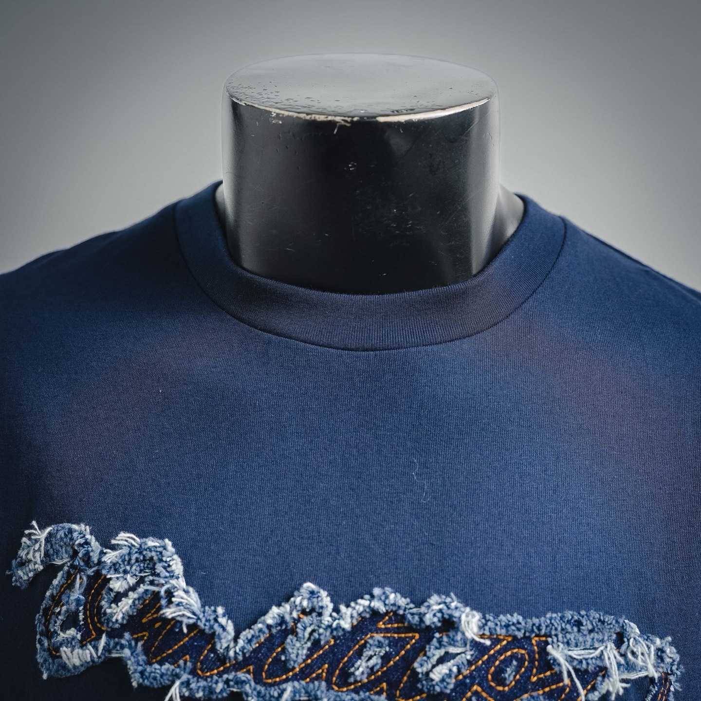 Louis denim applique t-shirt