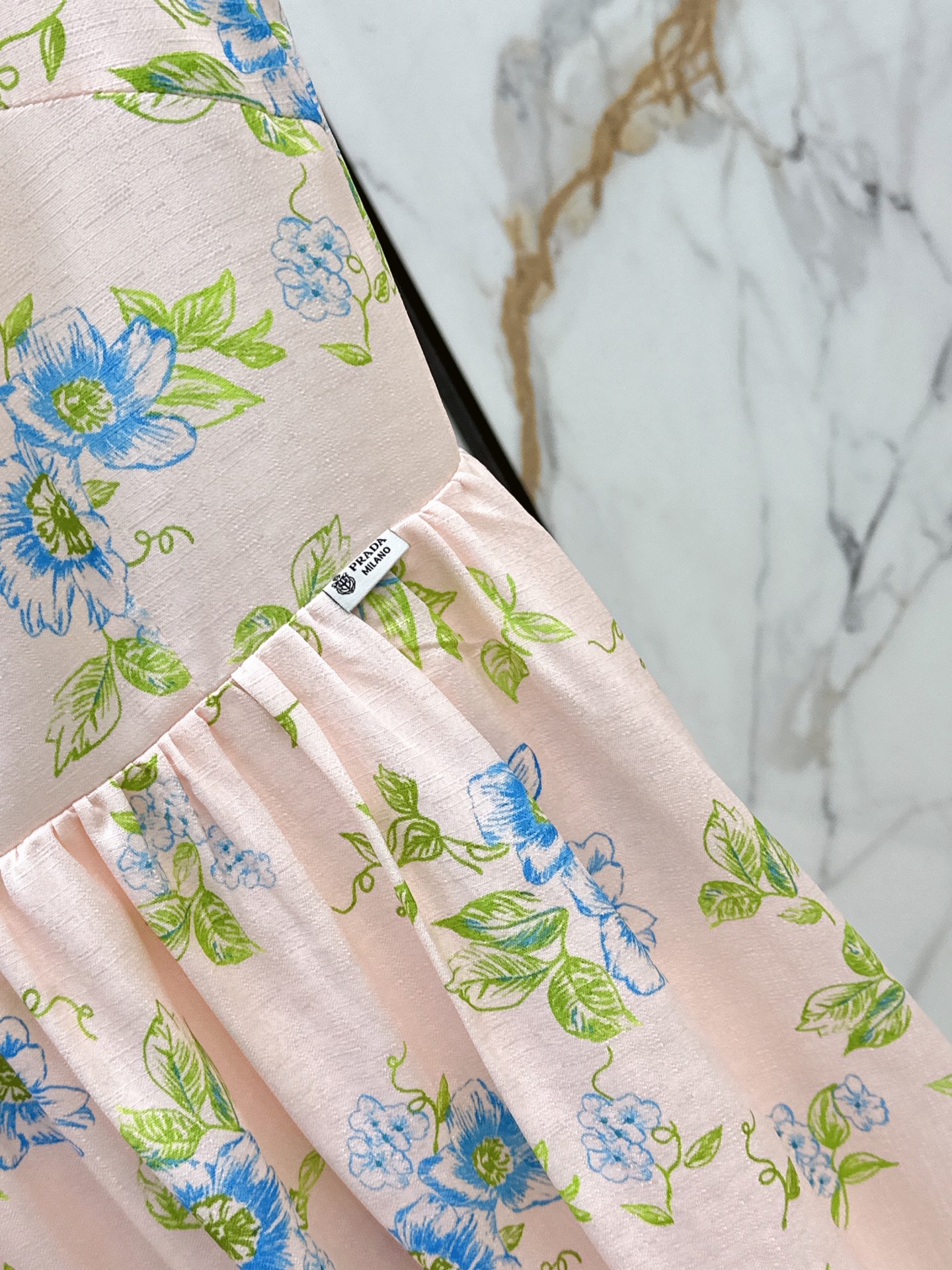 Pra 26ss sleeveless print dress