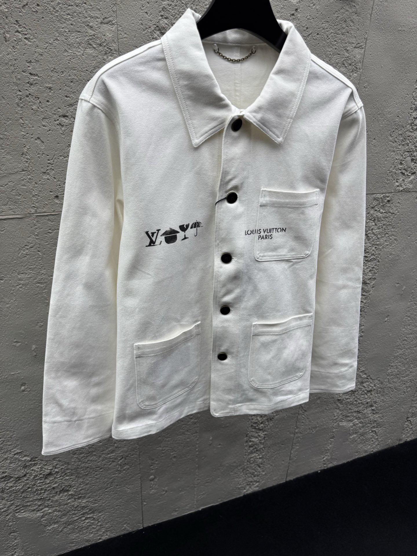 Louis pockets printed jacket