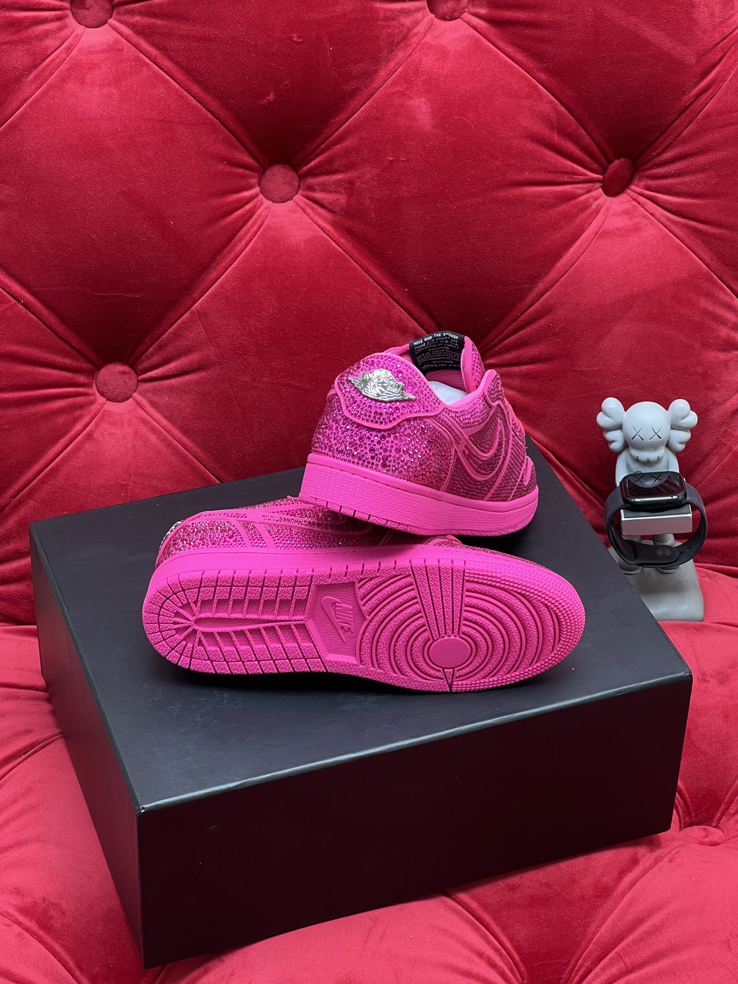 Air rhinestone sneakers