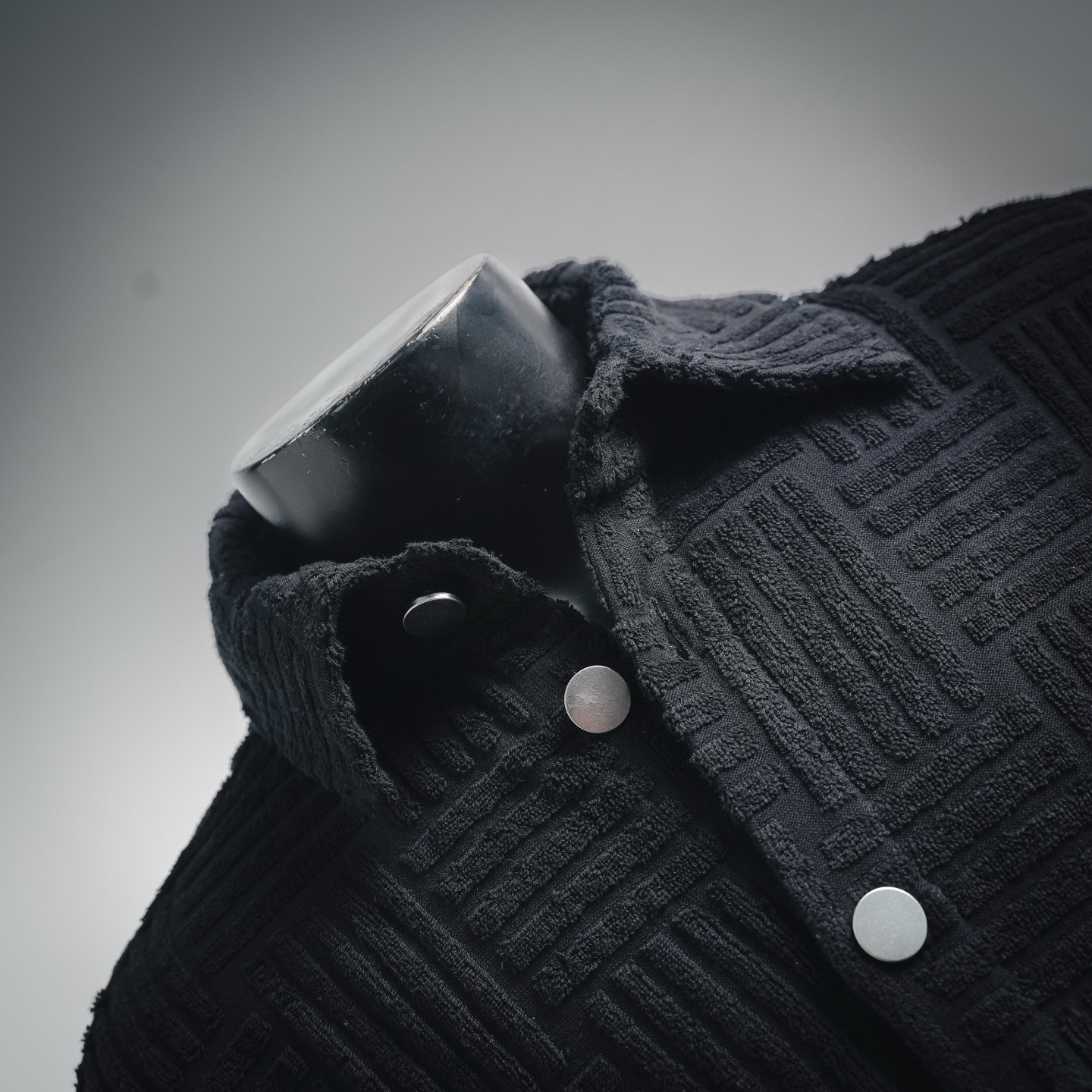 Bottega textured sleeve shirt
