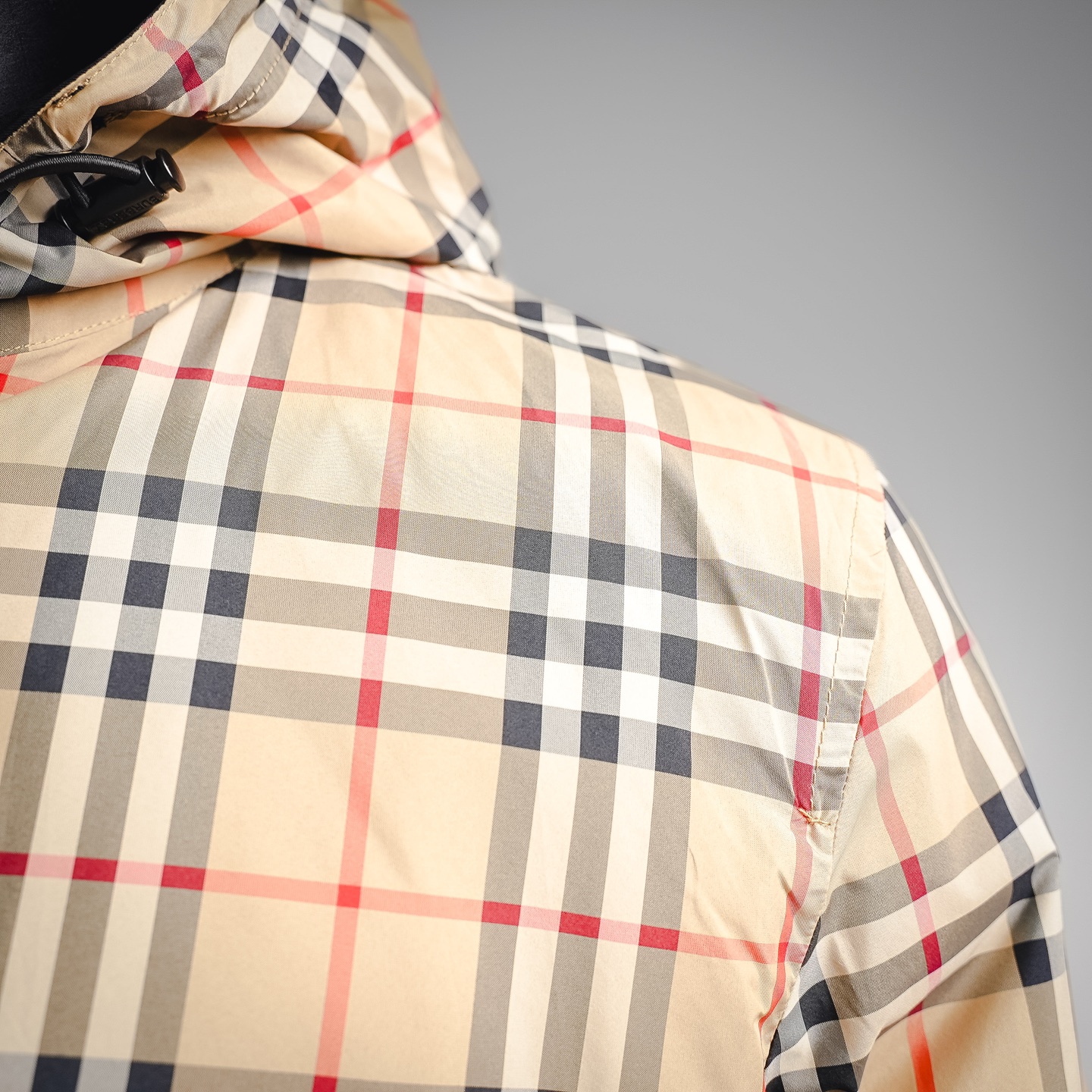 Bur plaid reversible jacket