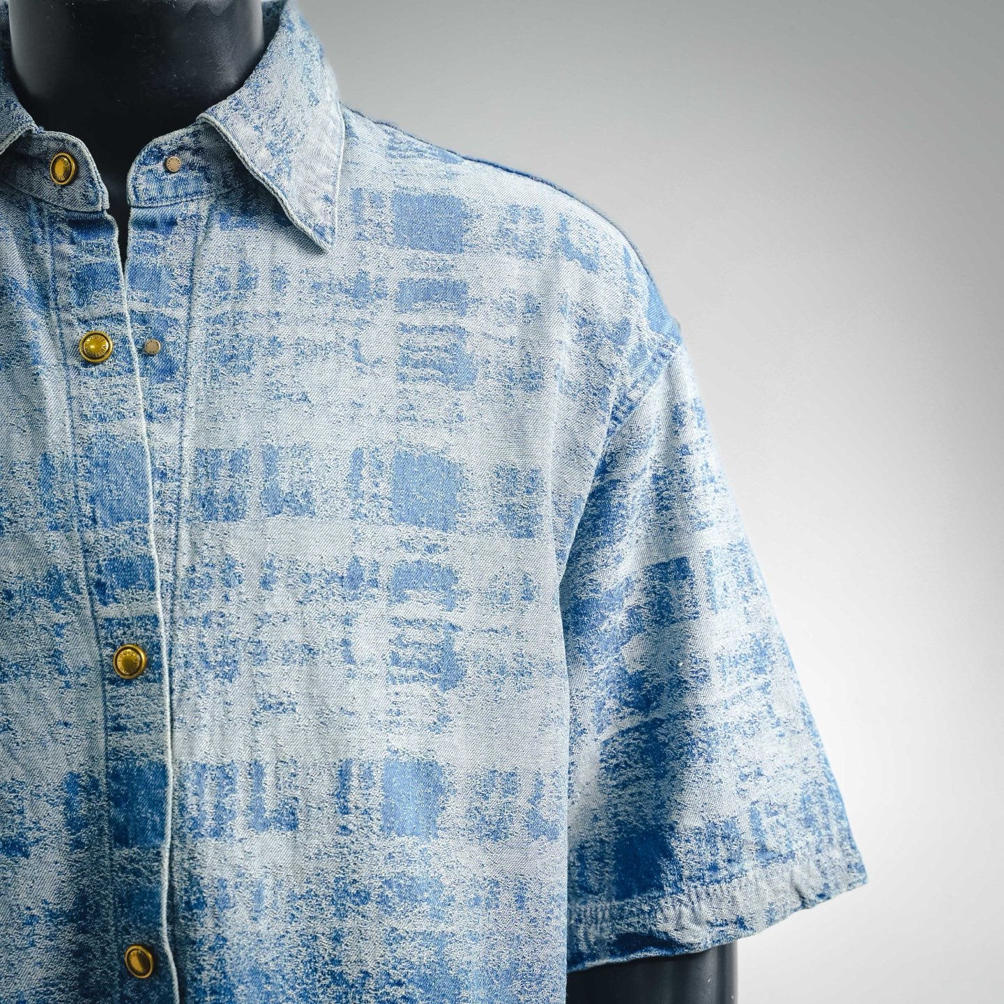 Loui 26ss jacquard denim shirt