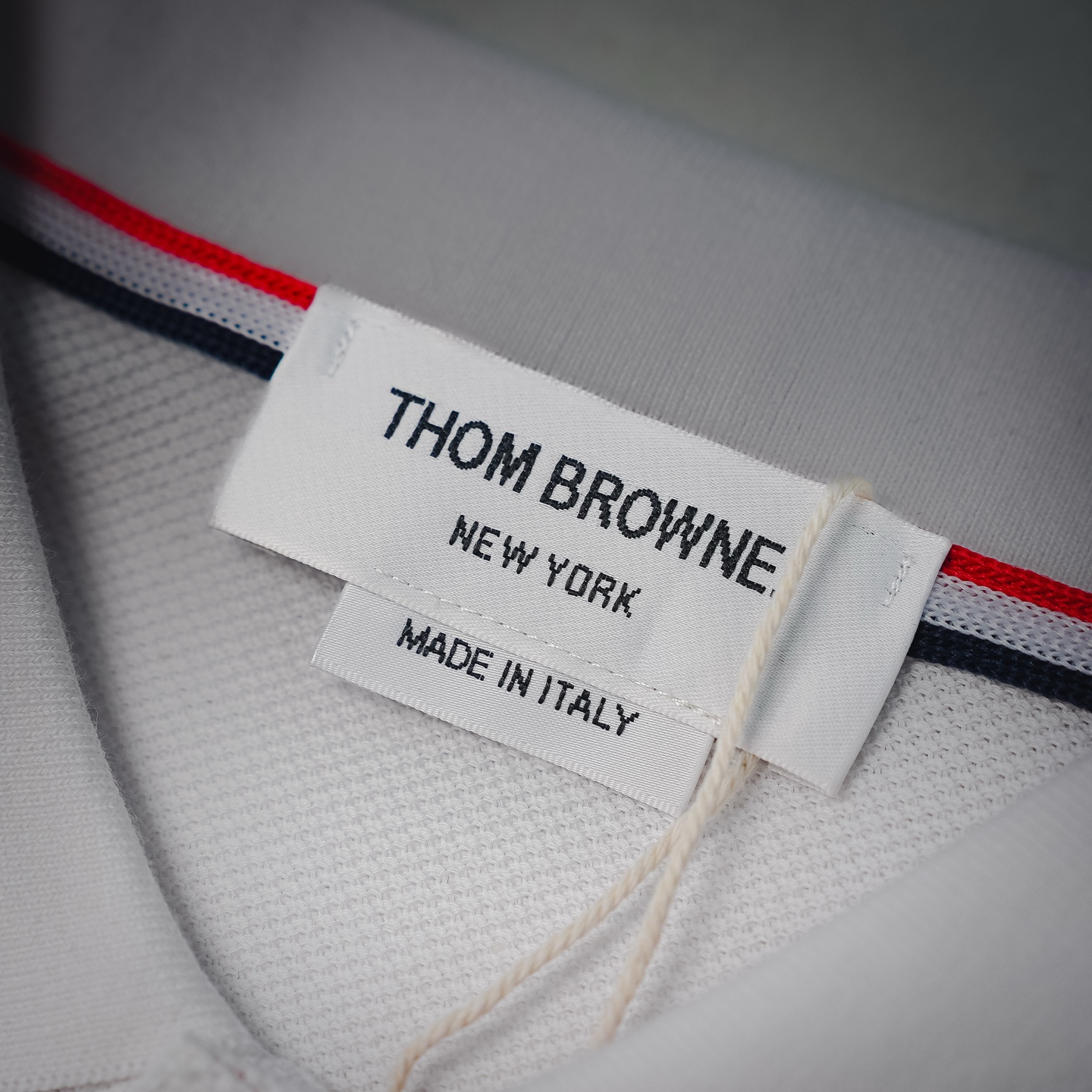 Thom contrast stripe Polo