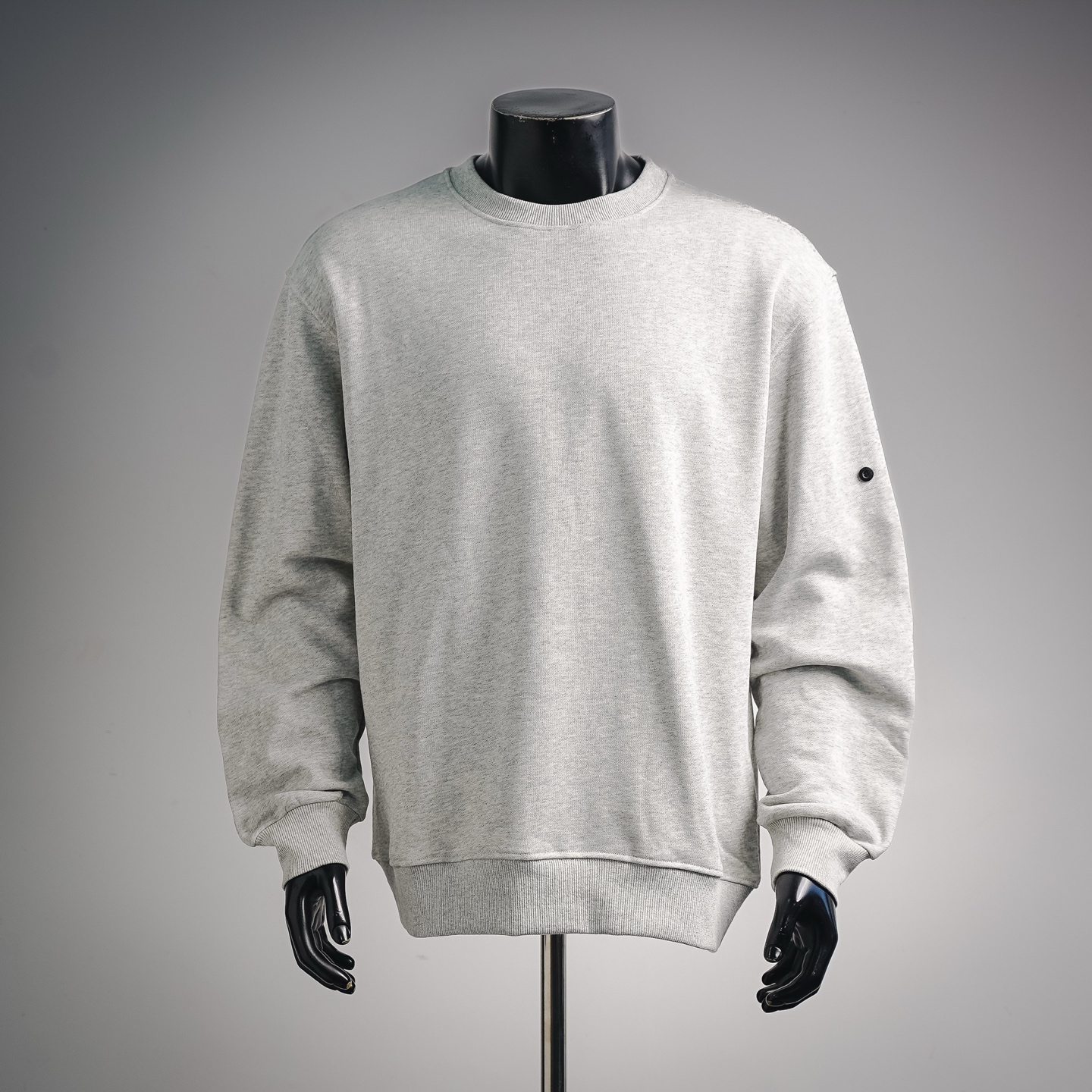 Stone relaxed minimal sweatshirt