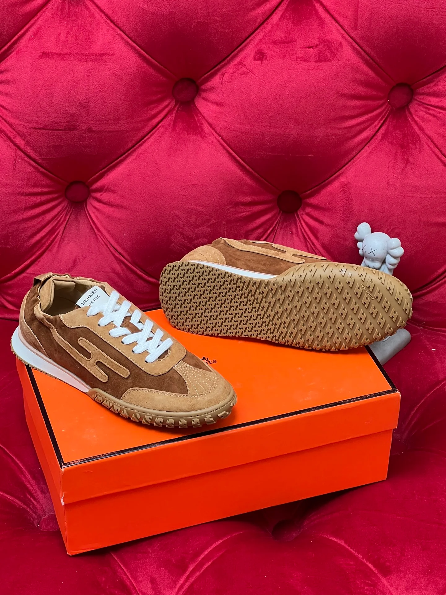 Herm suede sneakers