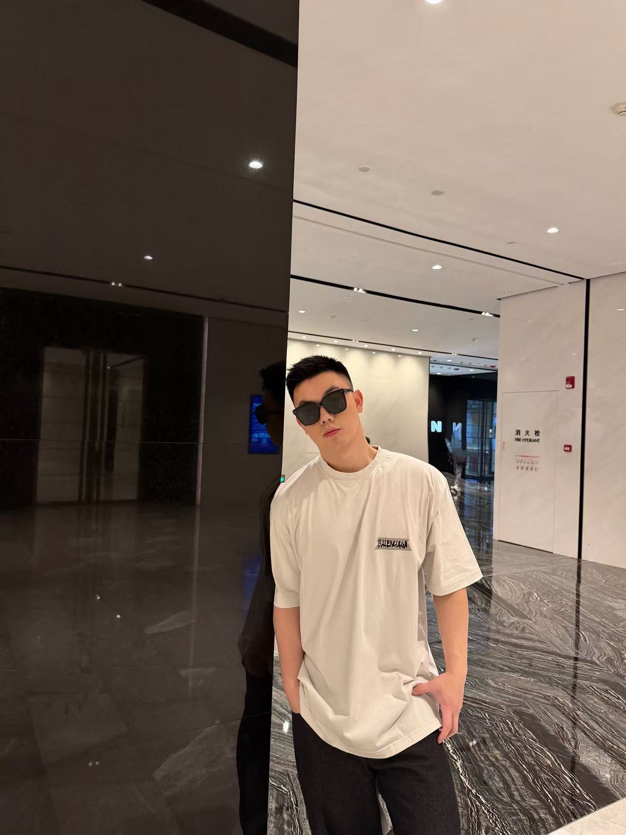 Balen tape-style t-shirt