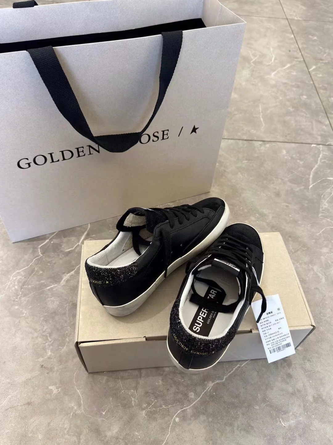 Golden shoes