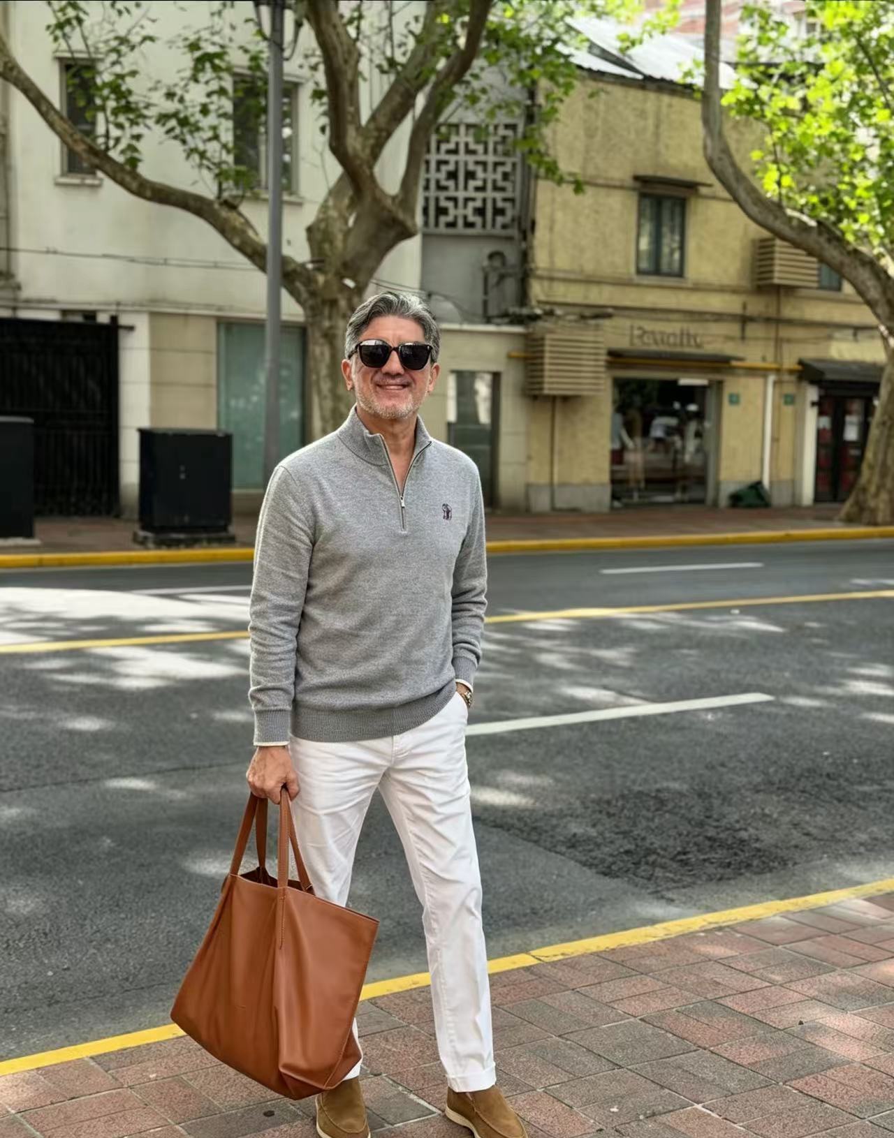 Brunello zip knit sweater