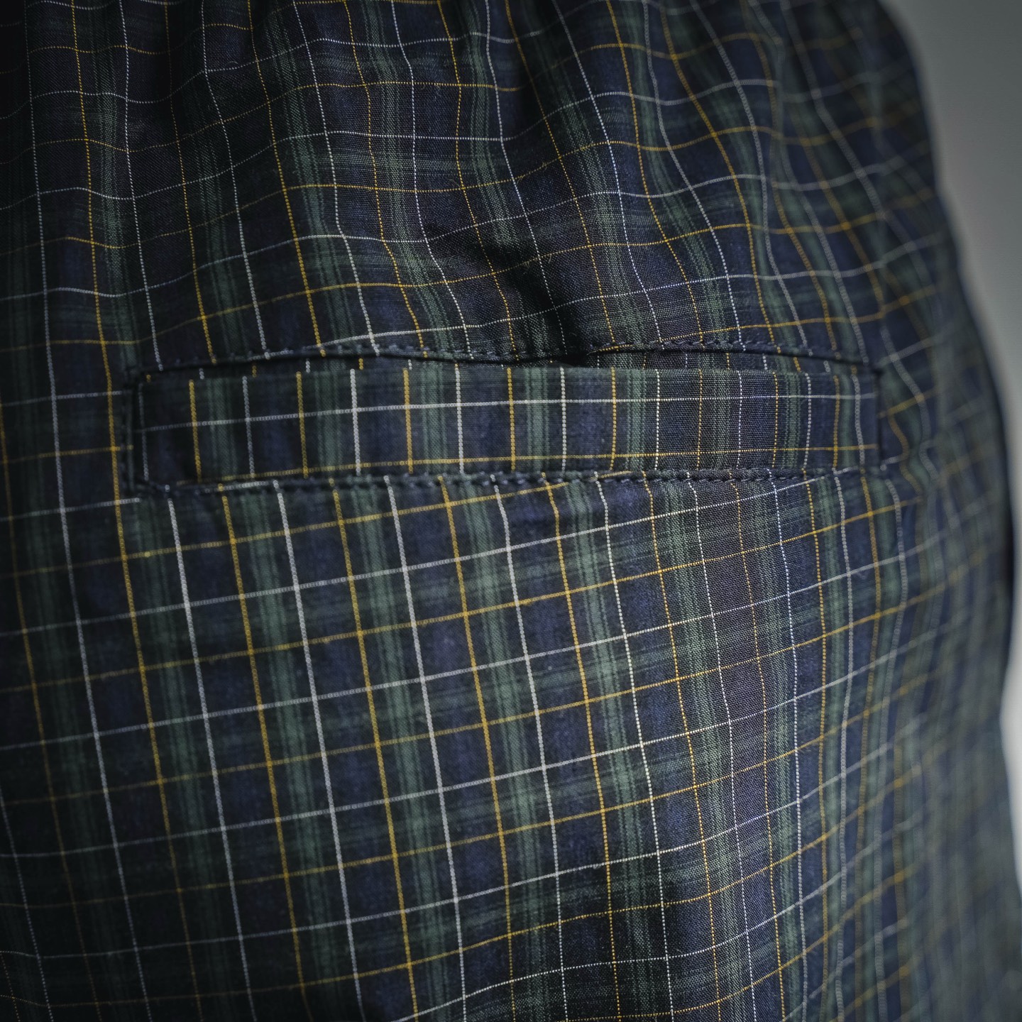 Balen plaid wide-leg pants
