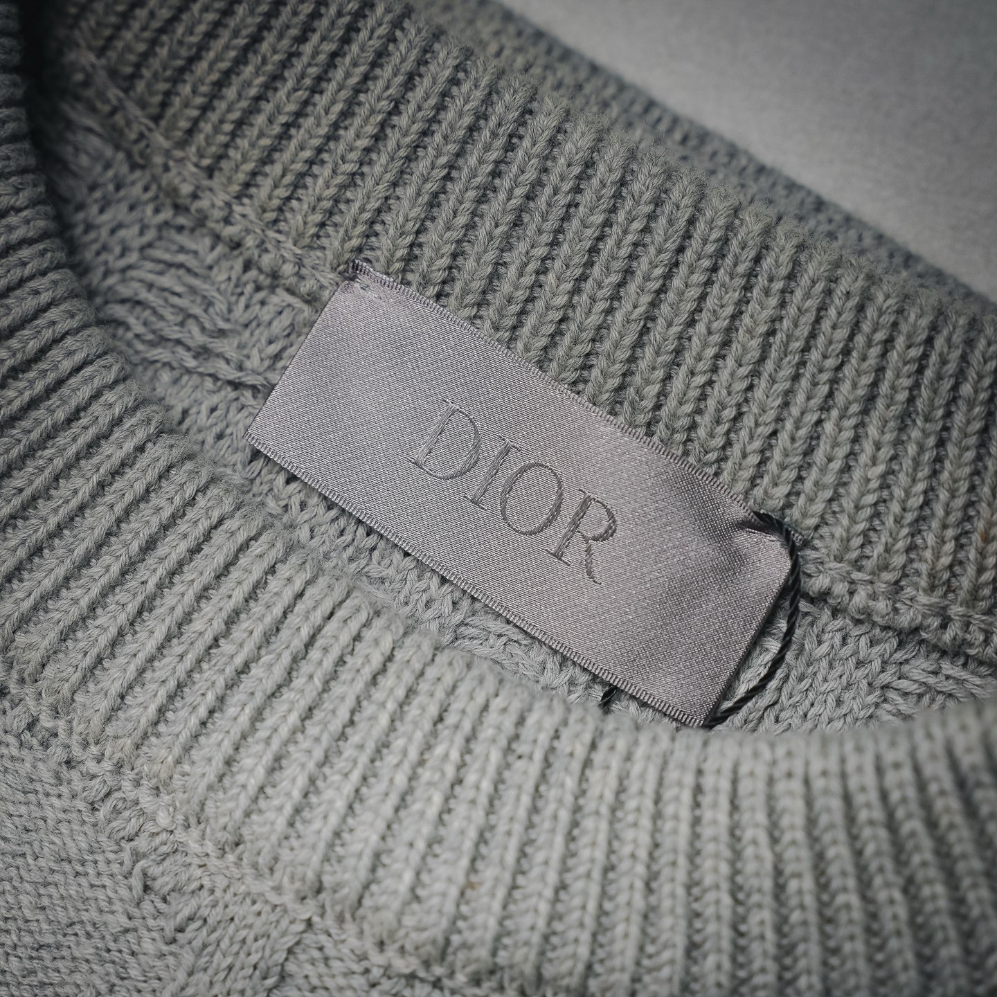 CD jacquard knit sweater