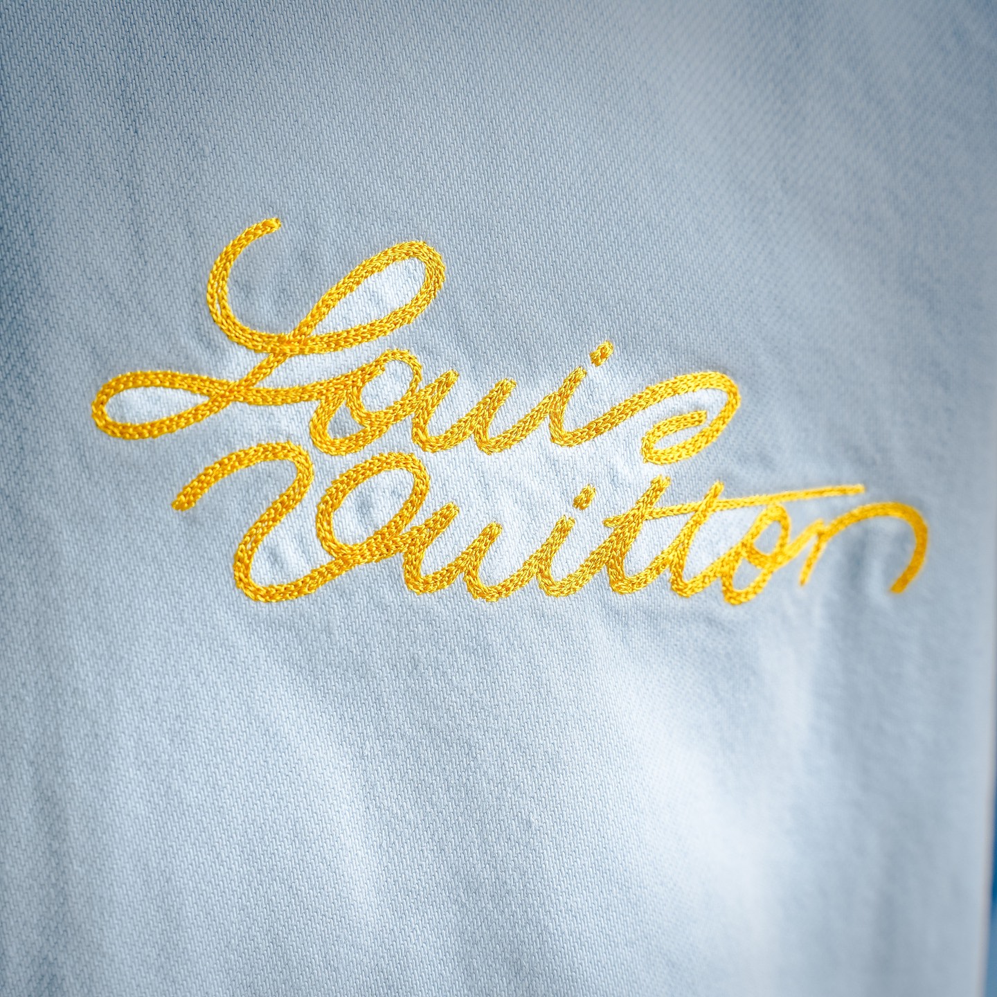 Louis embroidered denim jacket