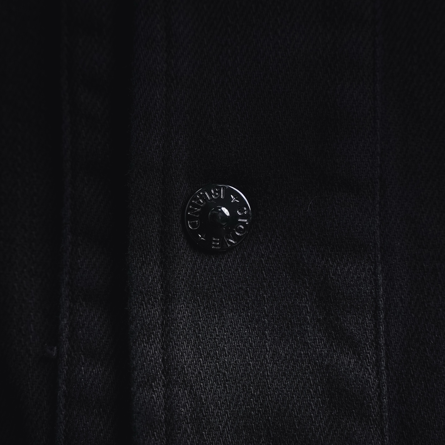 Stone washed utility jacket