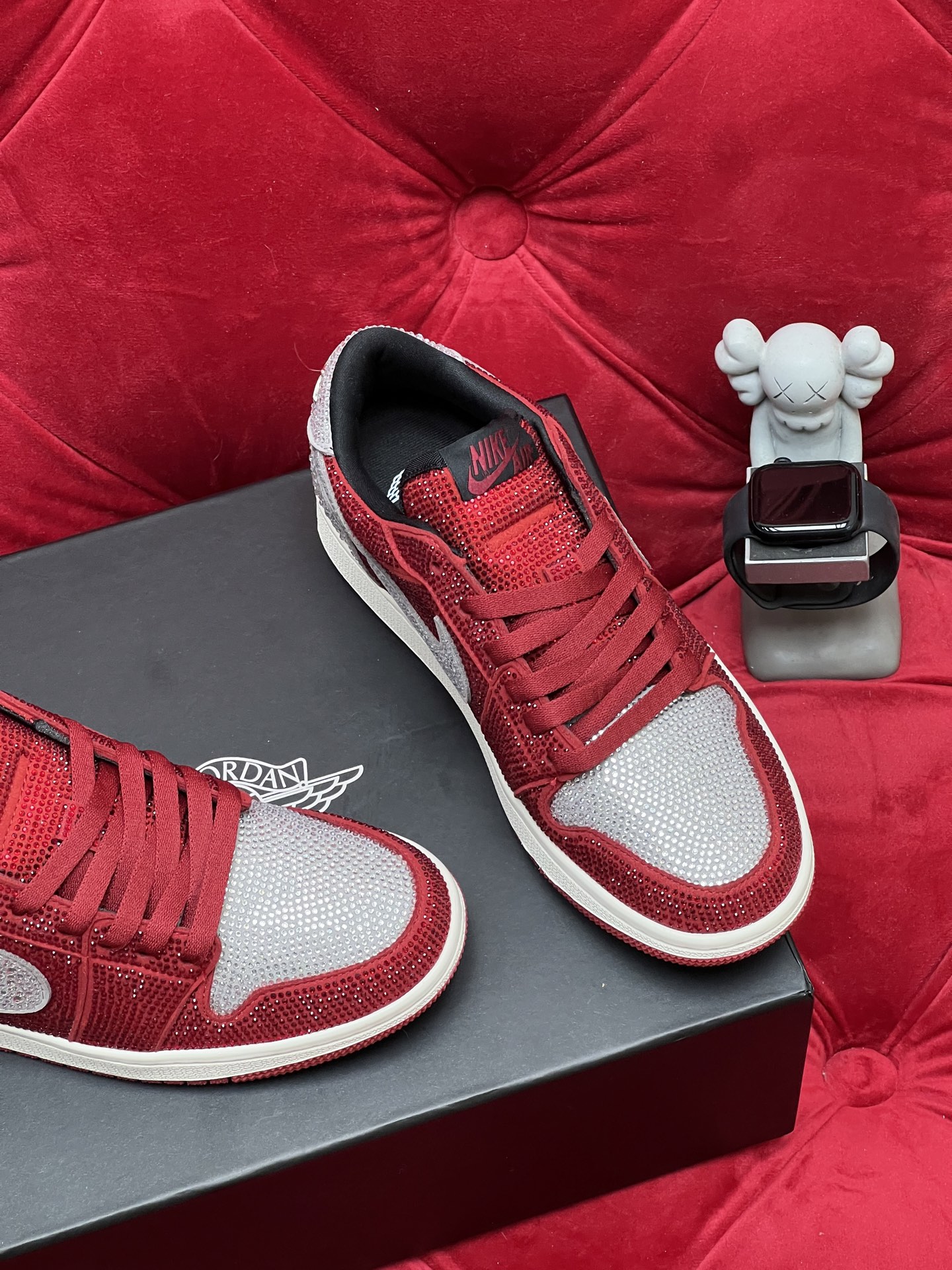 Air rhinestone sneakers