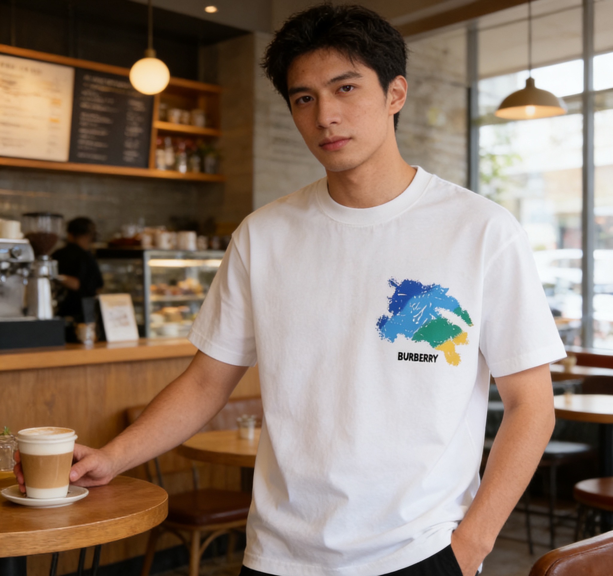 Burb print t-shirt
