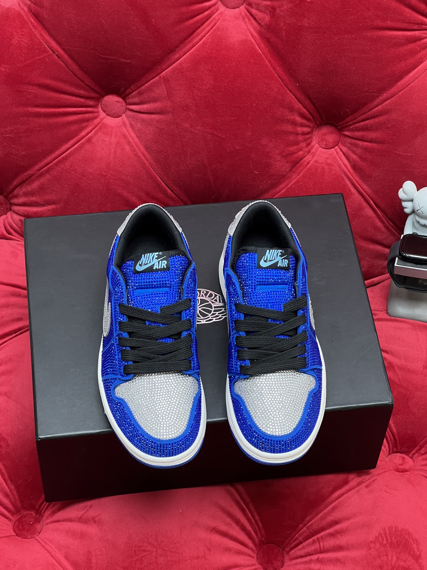 Air rhinestone sneakers