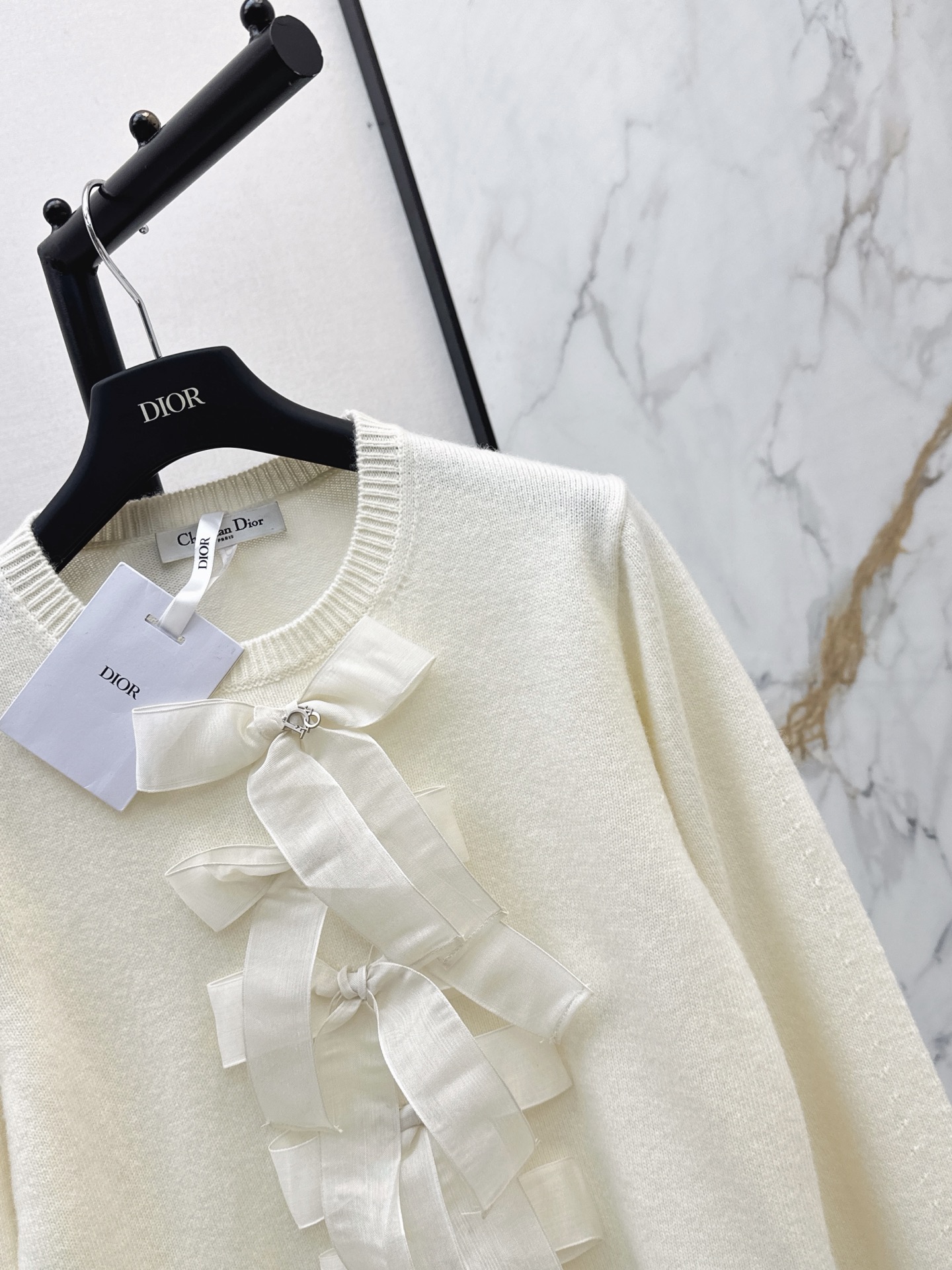 CD 26fw cashmere bow sweater
