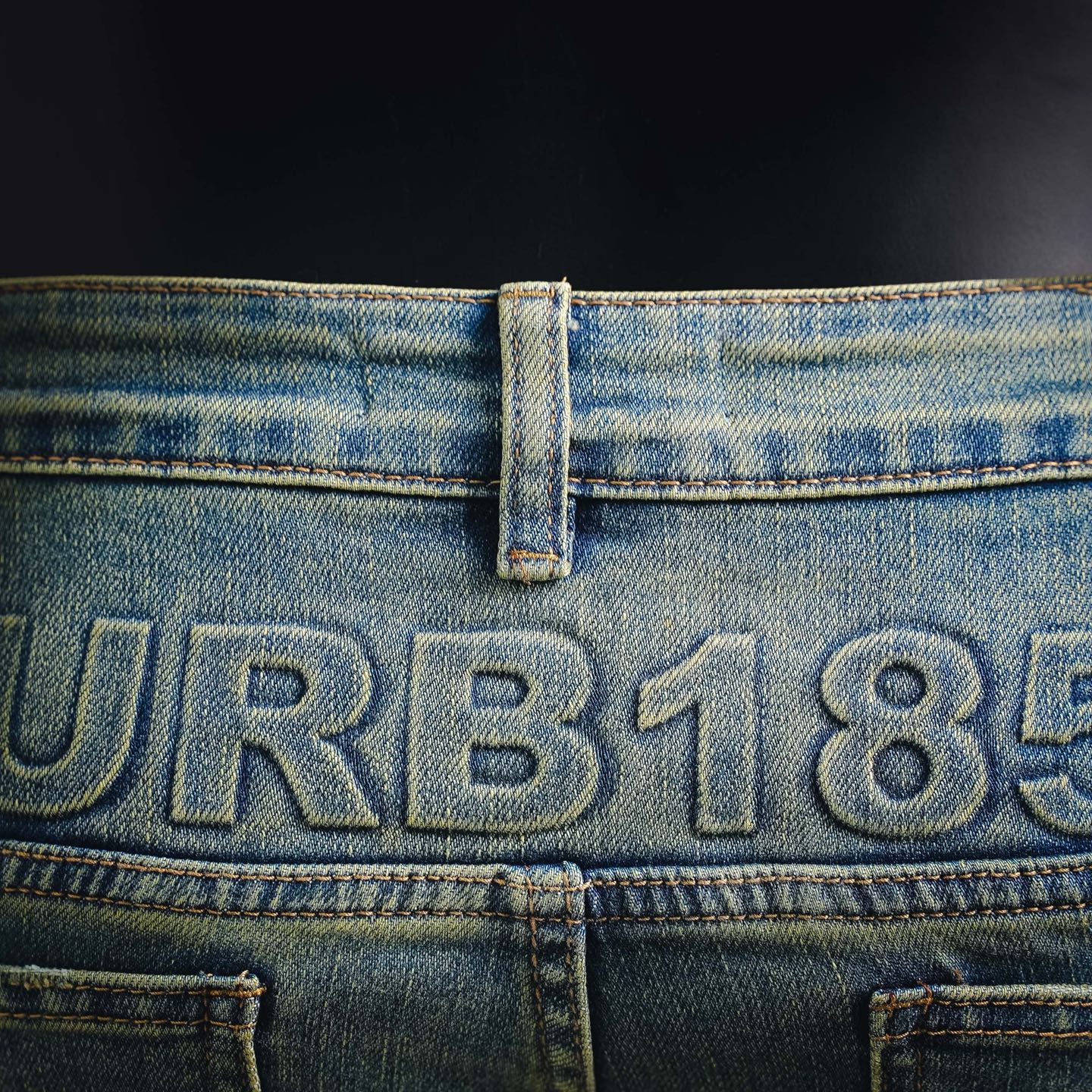Bur skinny faded jeans