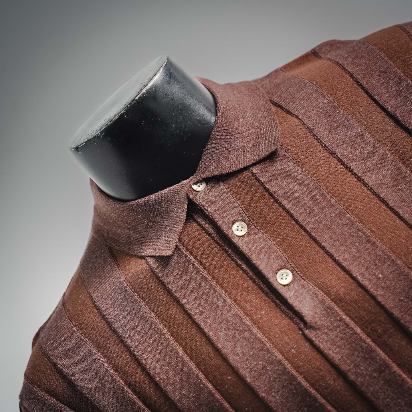 Brunello collared knit Polo