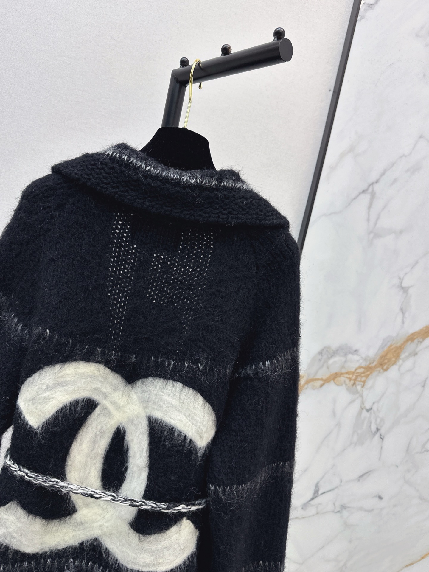 Chan 26fw mohair belted cardigan