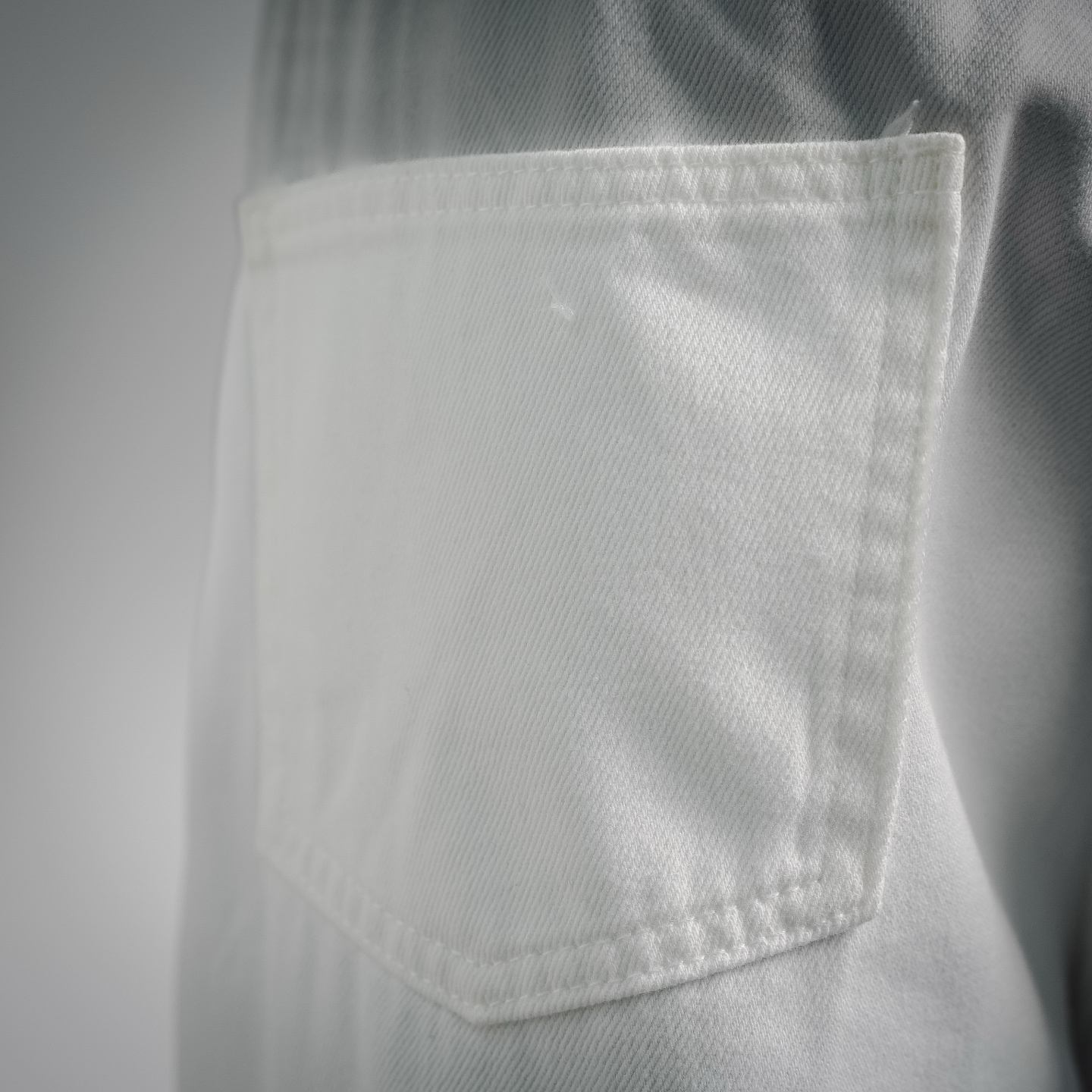 Cel leather patch jeans