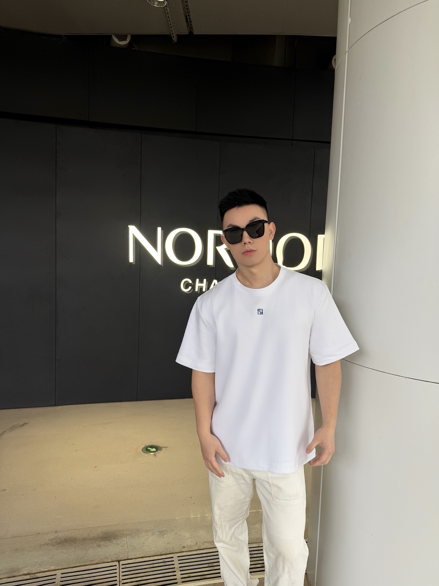 Fend embroidered t-shirt