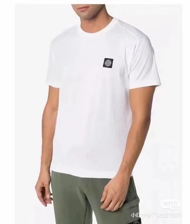 Stone embroidered badge t-shirt