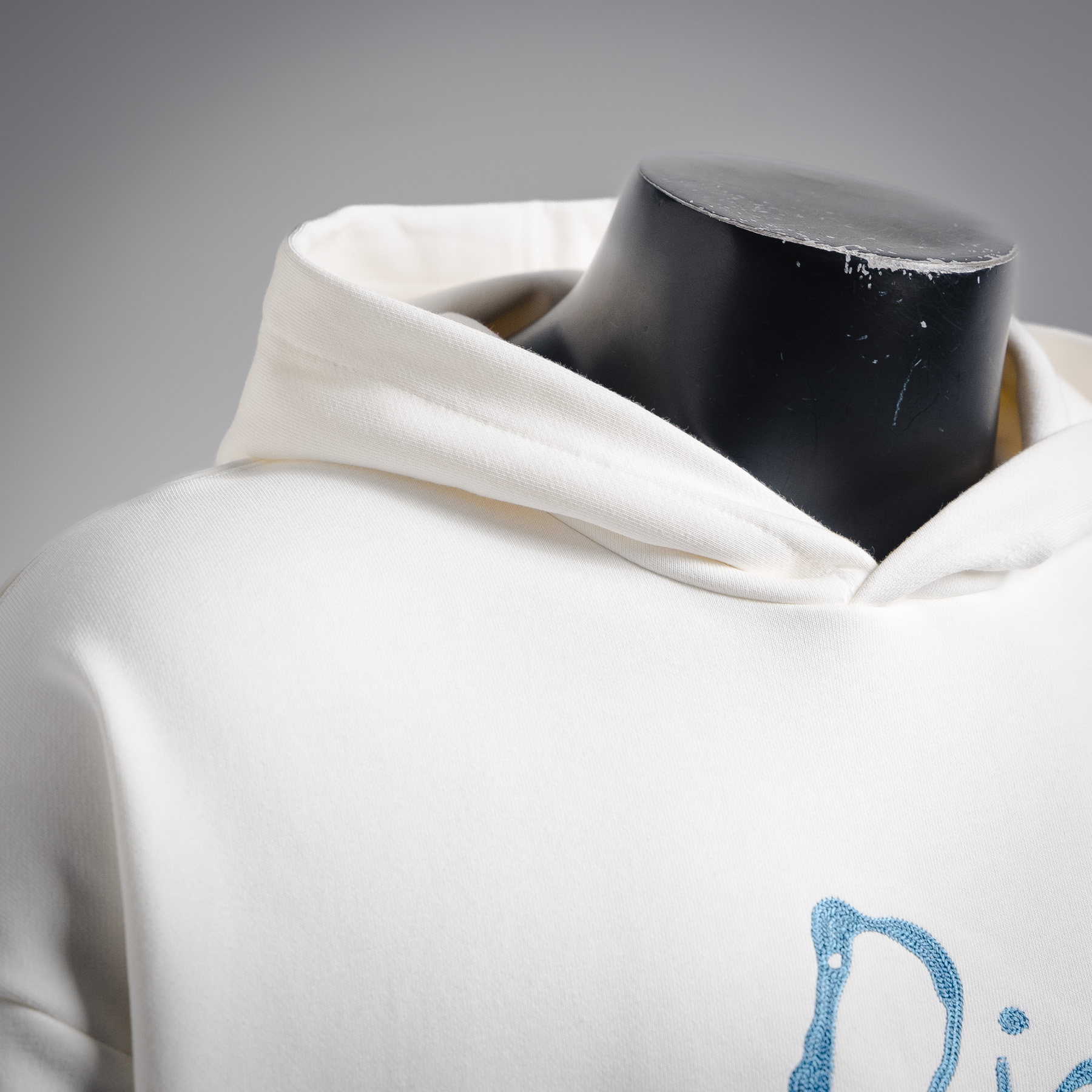CD embroidered hoodie