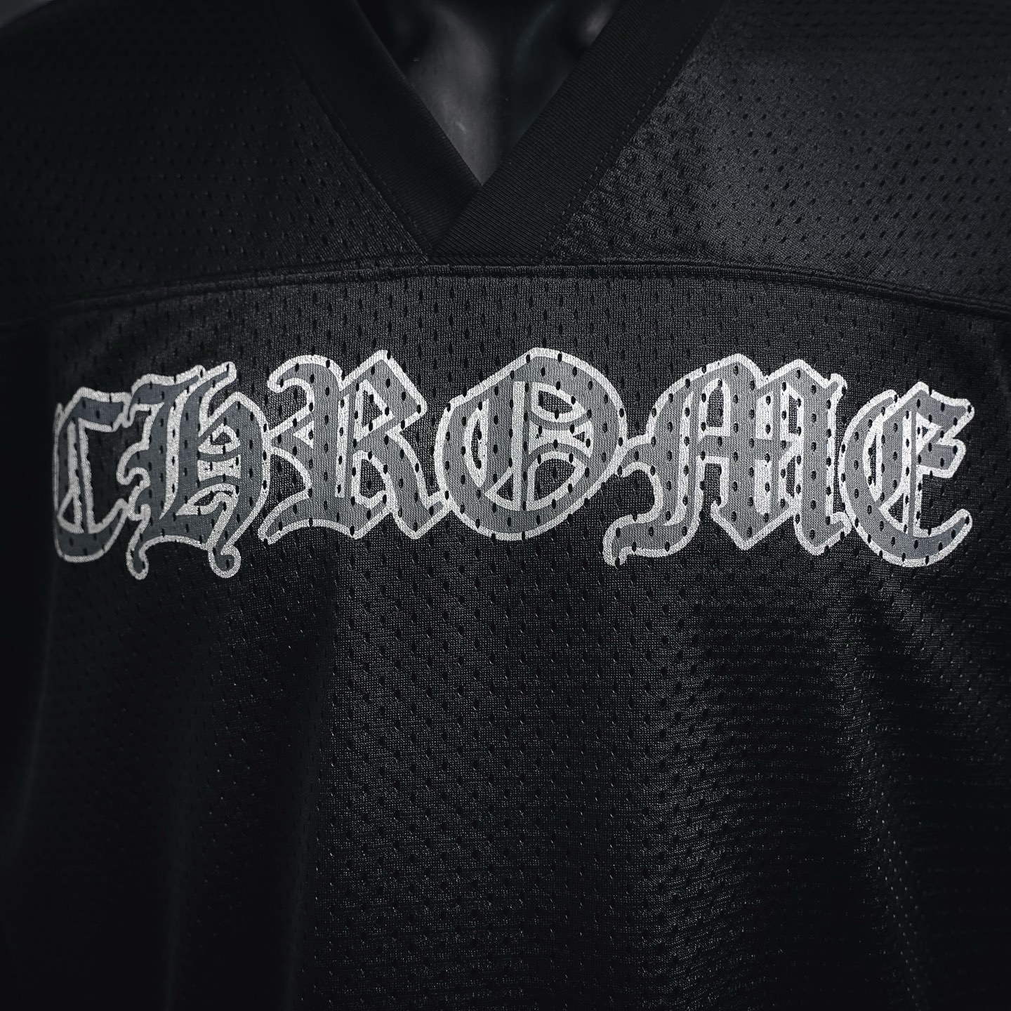 Chrome breathable mesh sweatshirt