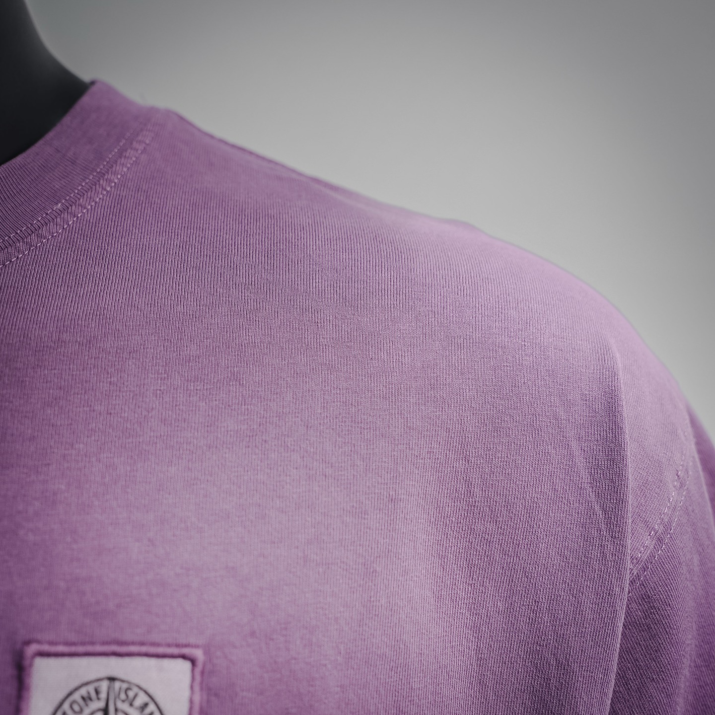 Stone washed embroidered t-shirt