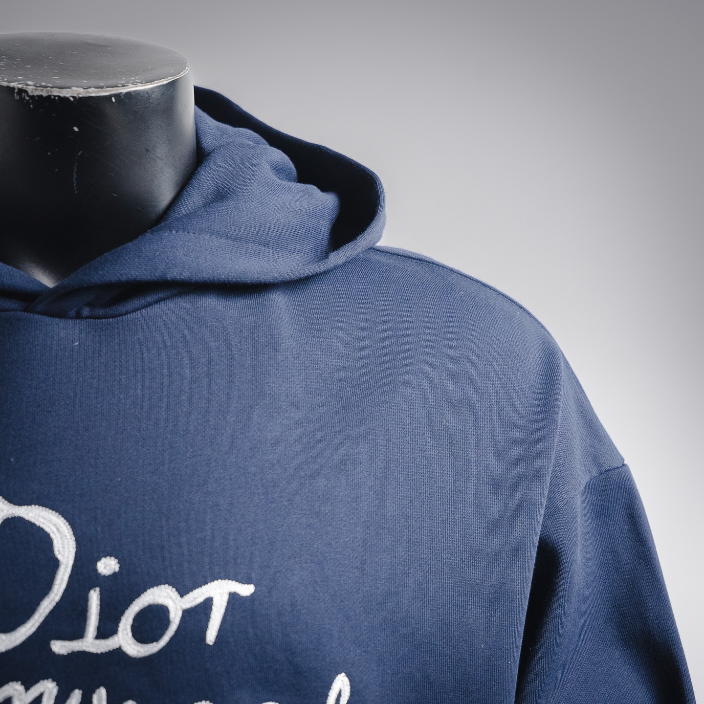 CD embroidered hoodie