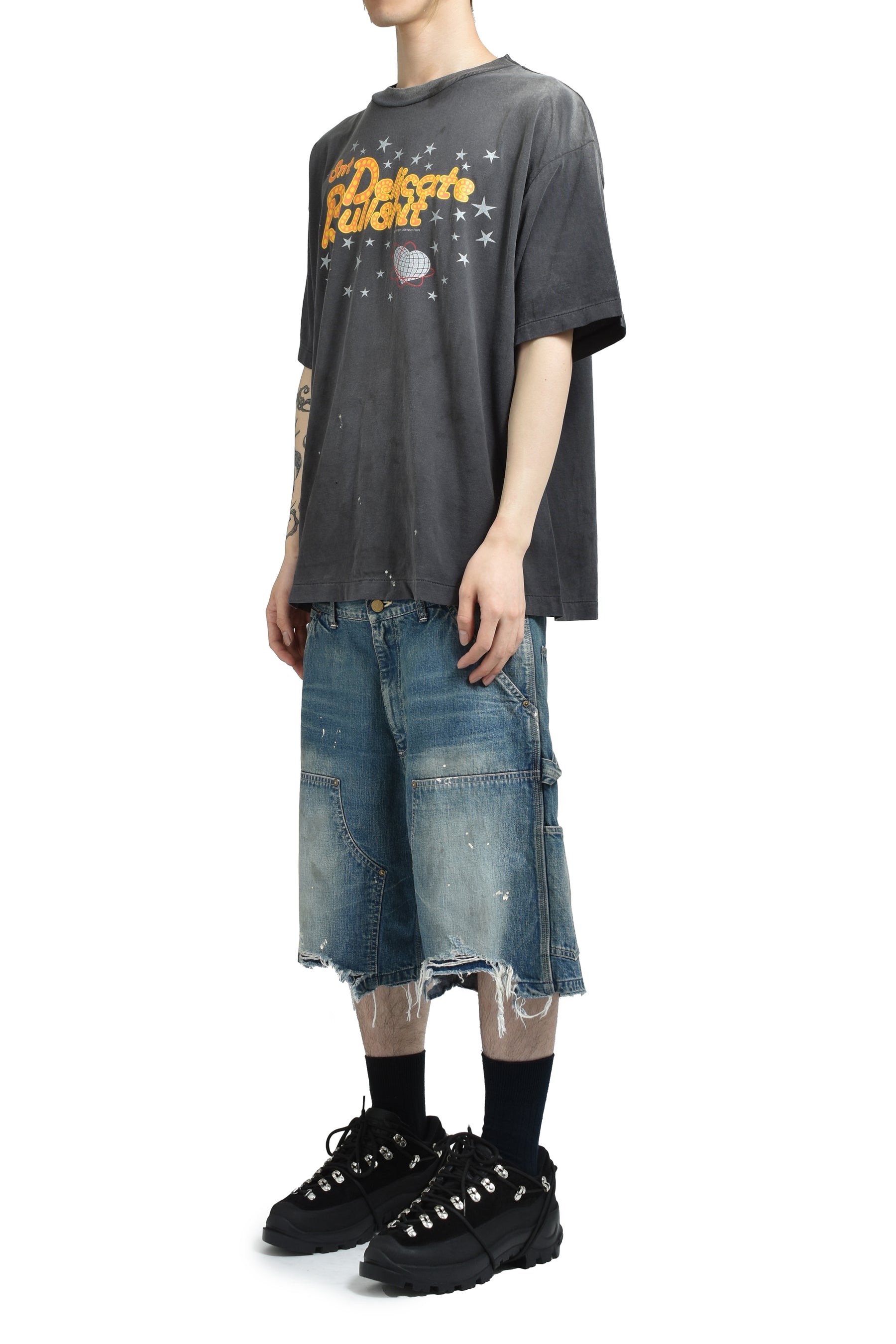 Saint printed washed t-shirt
