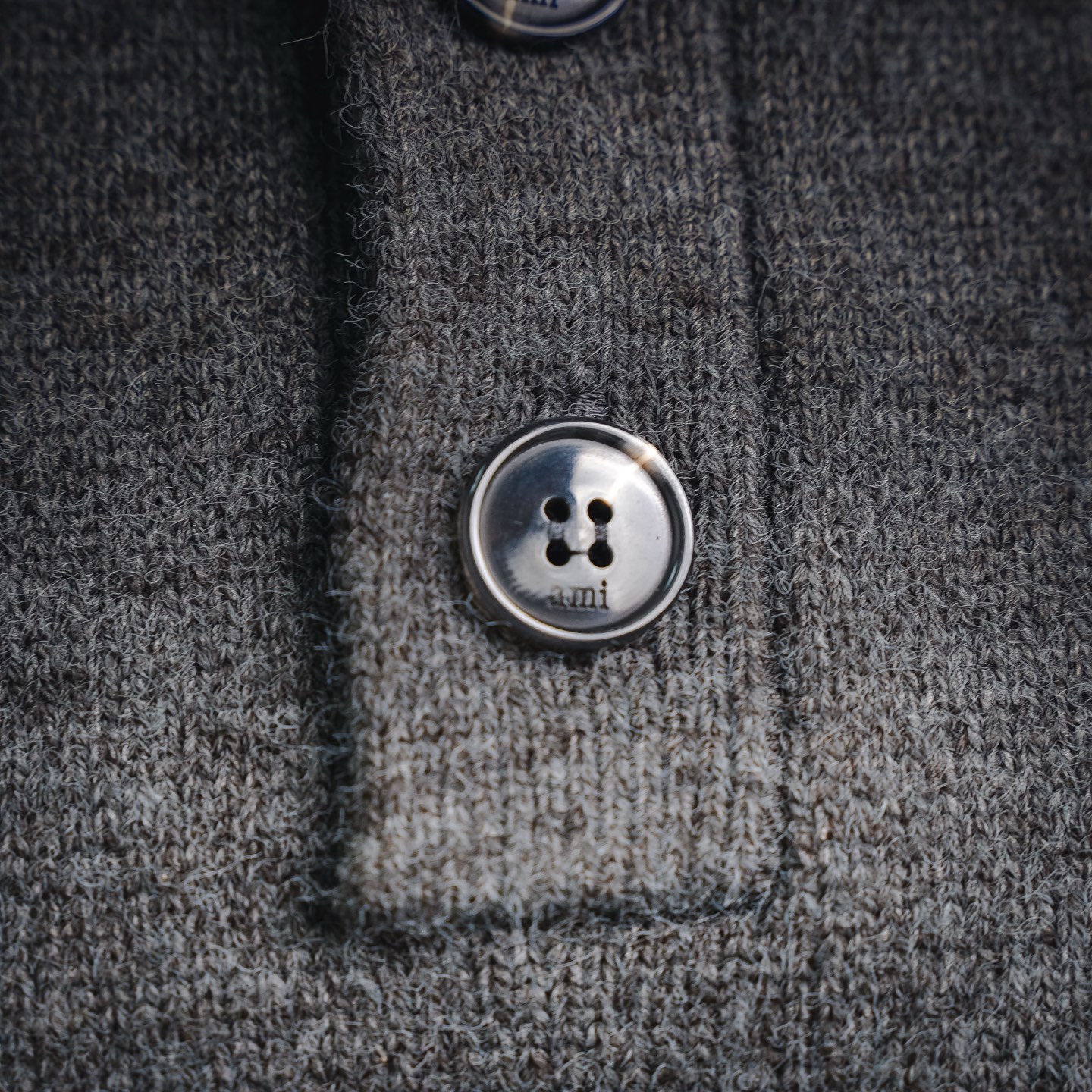 Ami jacquard knit sweater