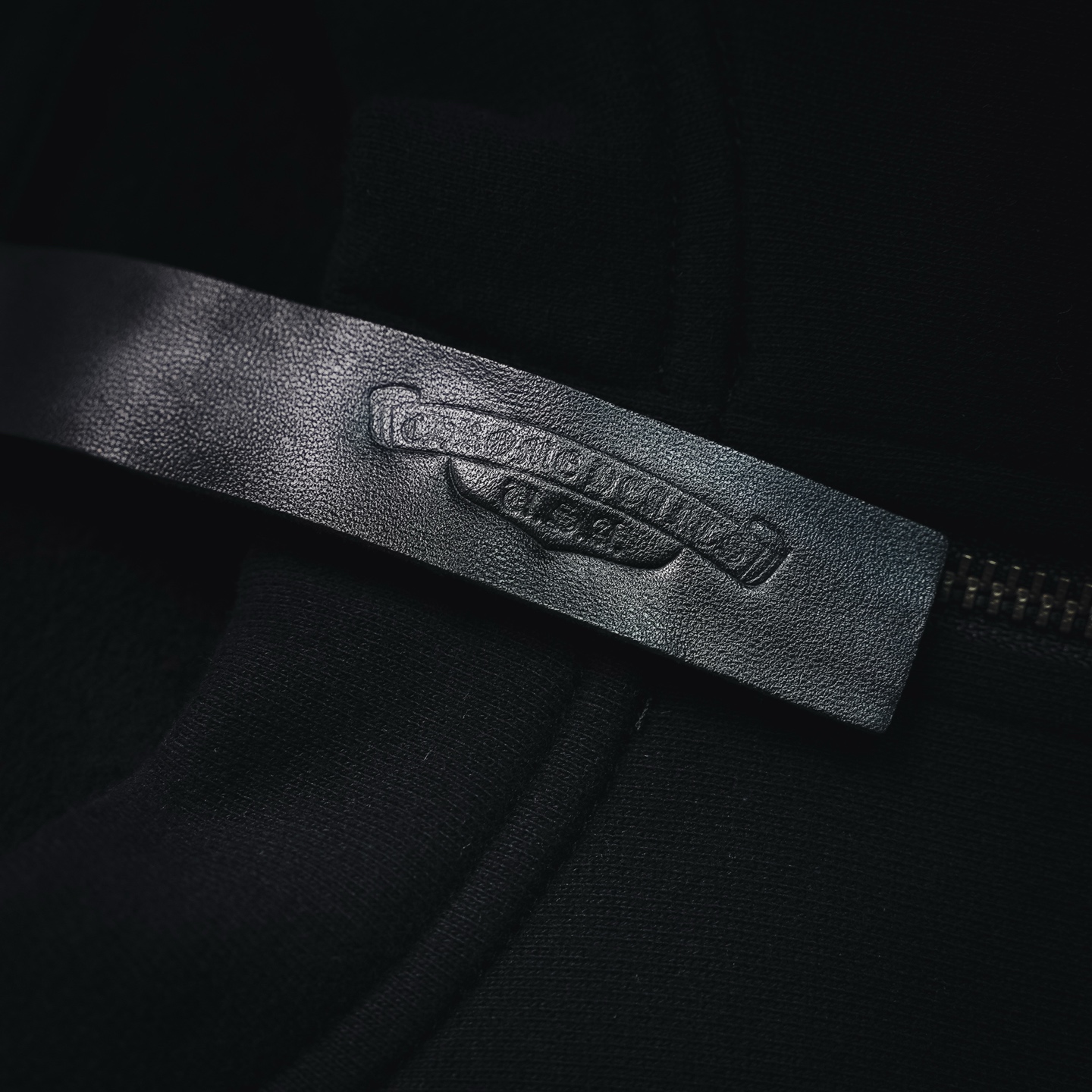 Chrome zip-up embroidered sweatshirt