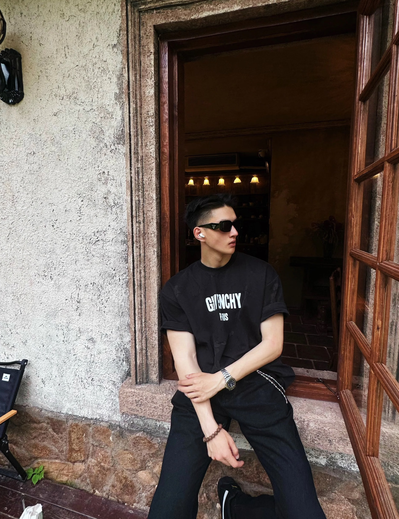 Given ripped t-shirt