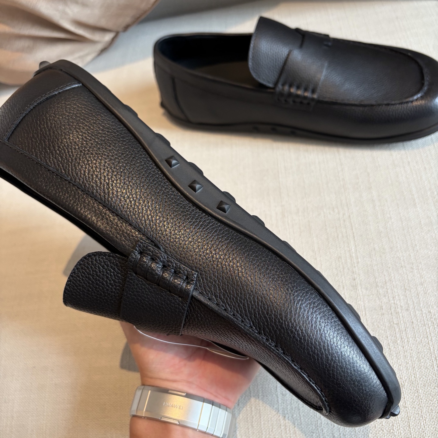 Herm leather loafers