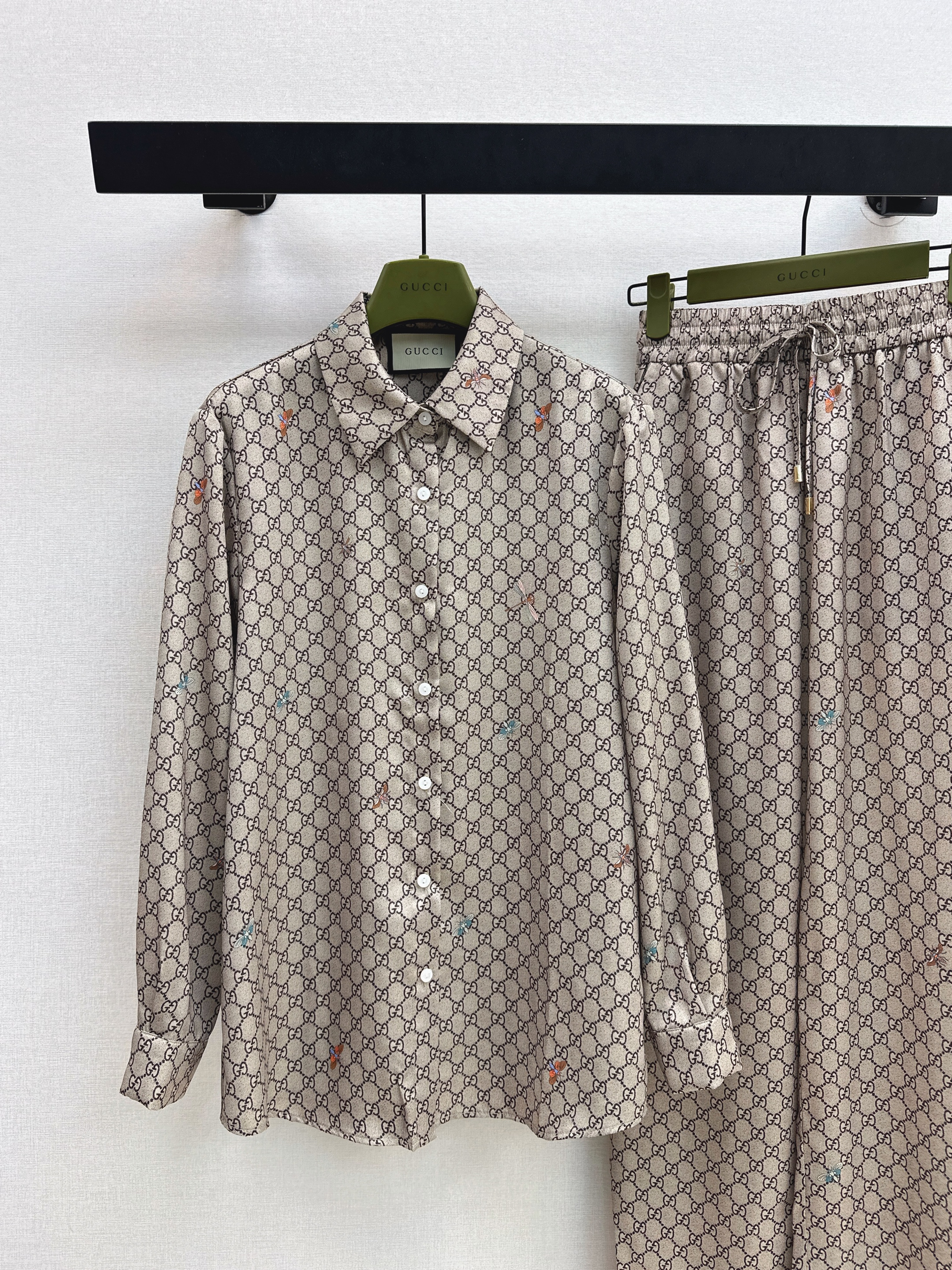 Guc 26ss print shirt pants set
