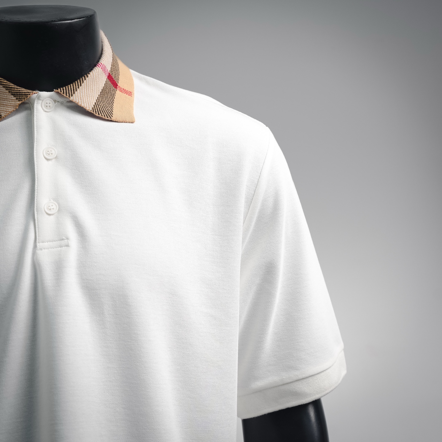 Bur collared plaid Polo
